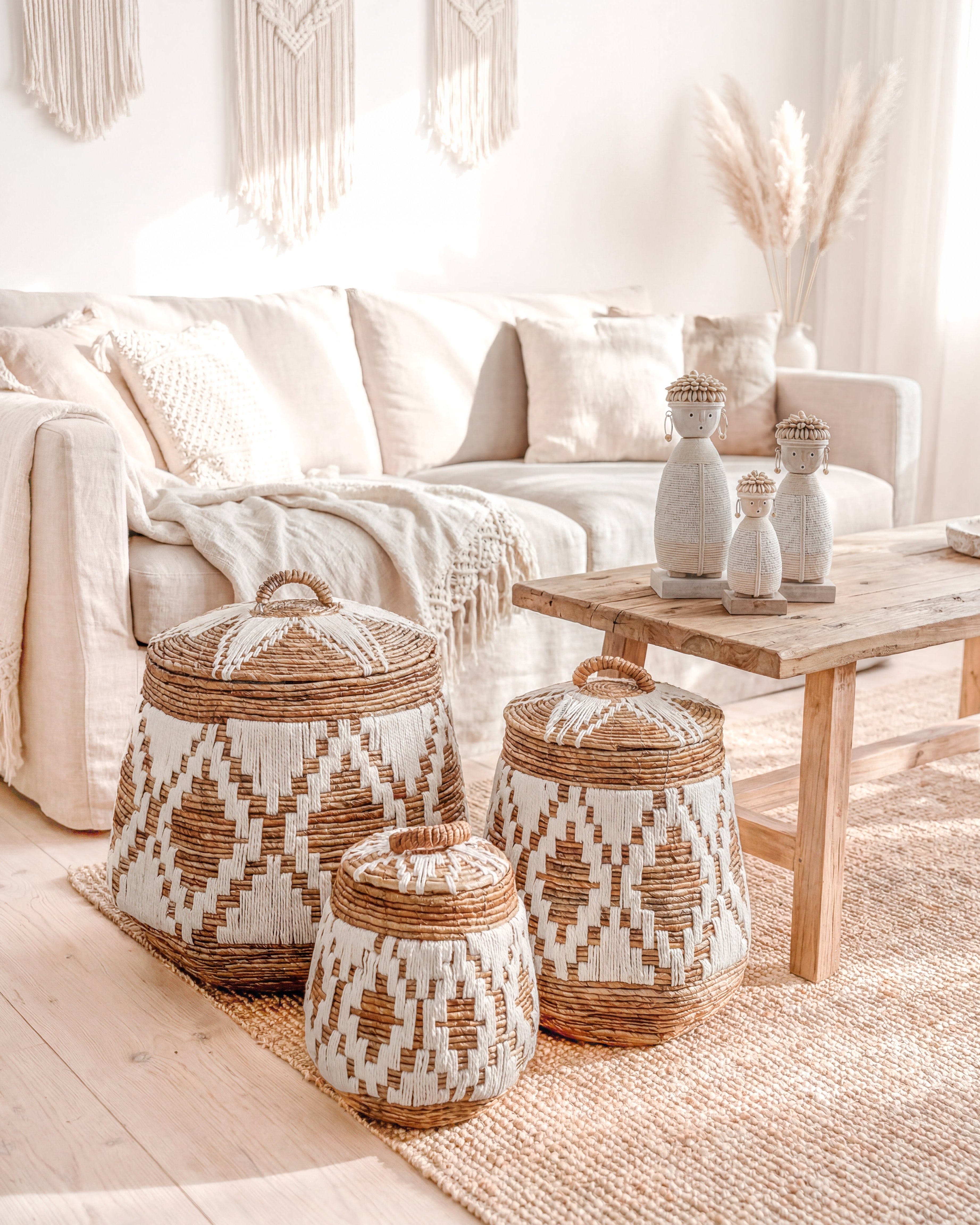 Ibiza home decor, bohemian interior, natural materials, home accessories, boho living style