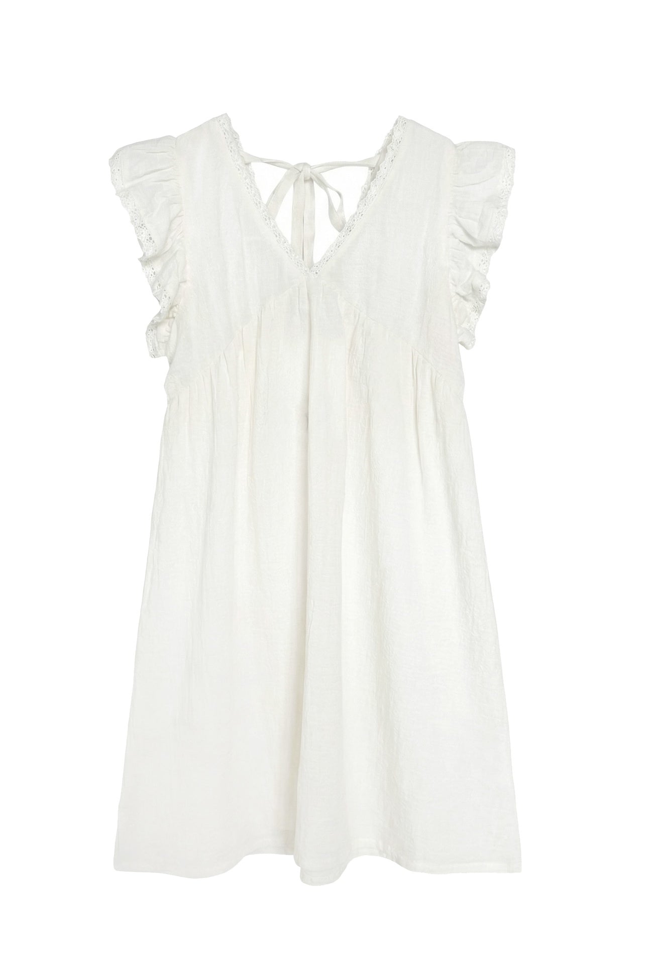 Ibzmode Kids Dress Luni Ivory bohemian girls dress