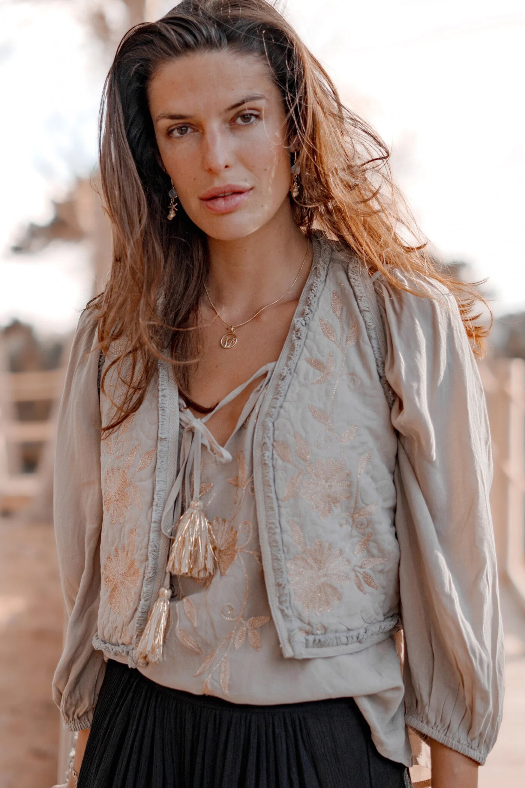 Bohemian item in light taupe van ibzmode, Brands of Ibiza