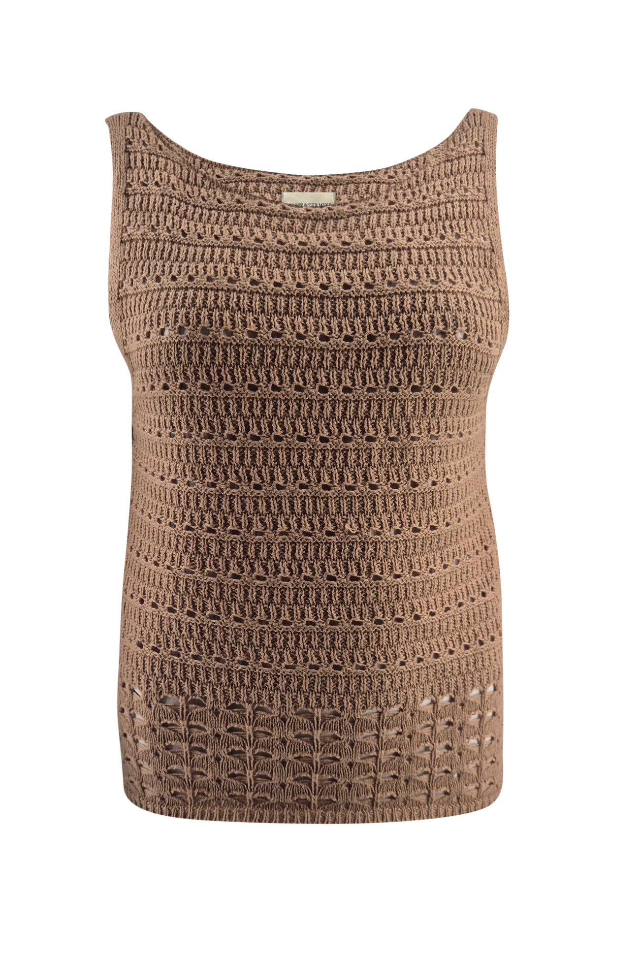 Ibizamode MOOST Emily Ajour Top Camel ajour knit boho chic festival outfit