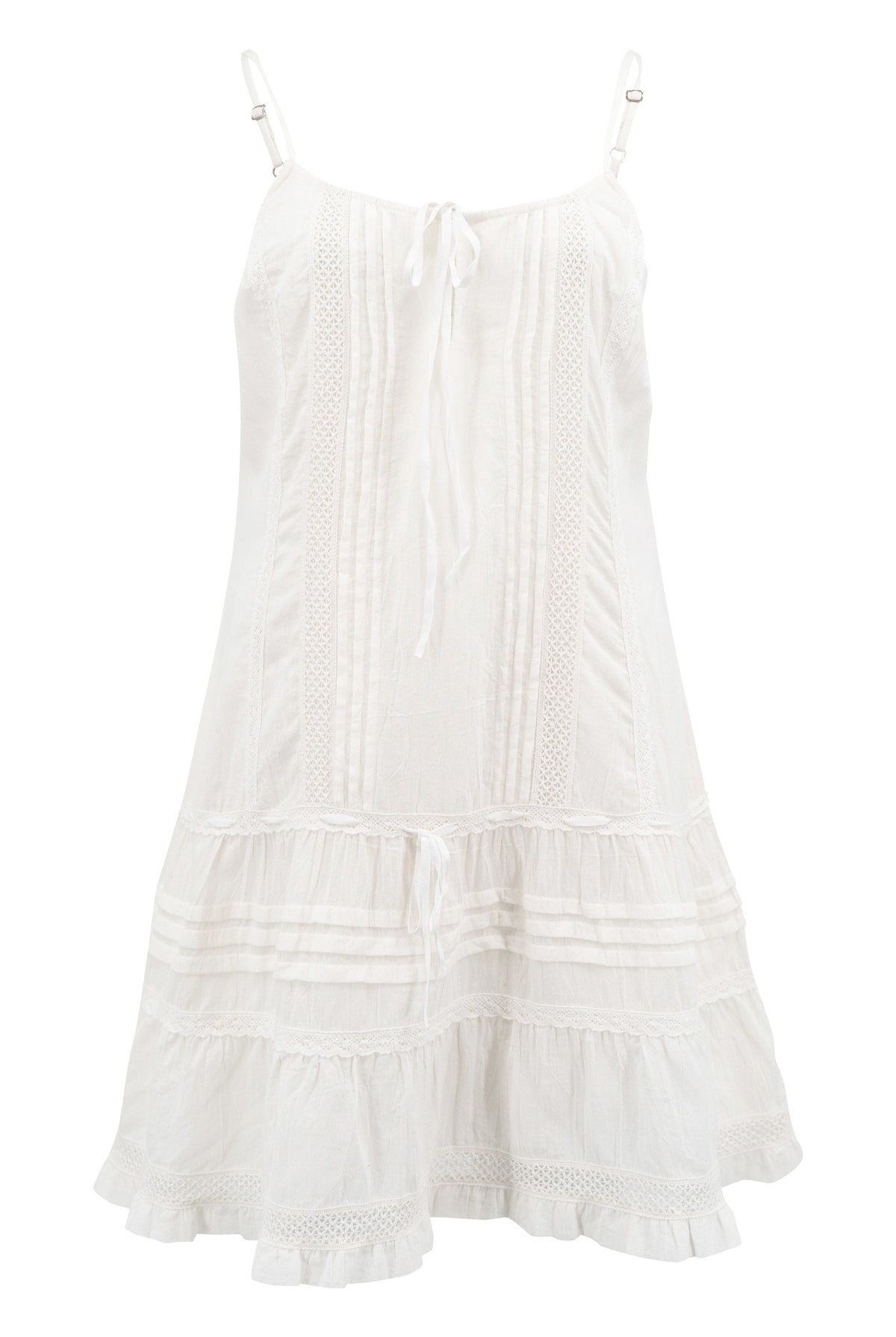 Bohemian jurk in white van ibzmode, Brands of Ibiza