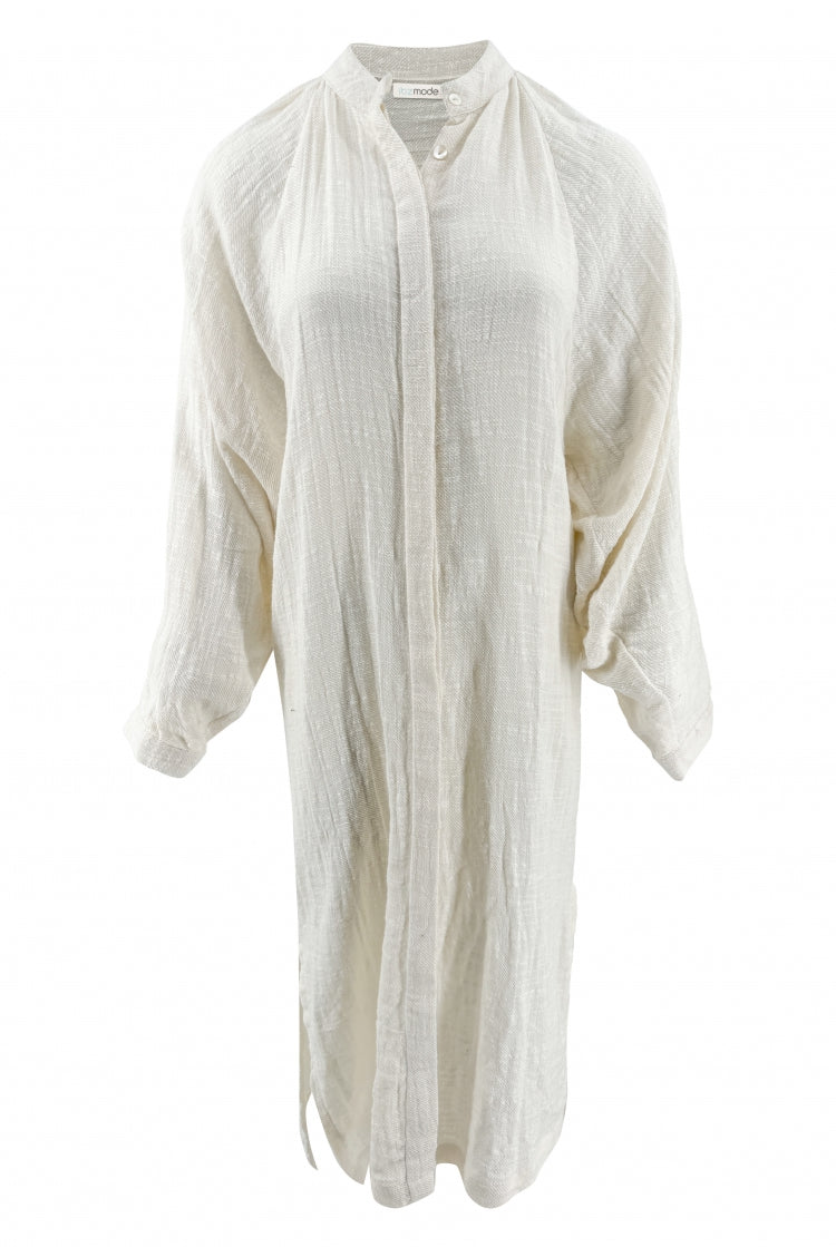 Vestido bohemio en blanco roto de ibzmode, Marcas de Ibiza