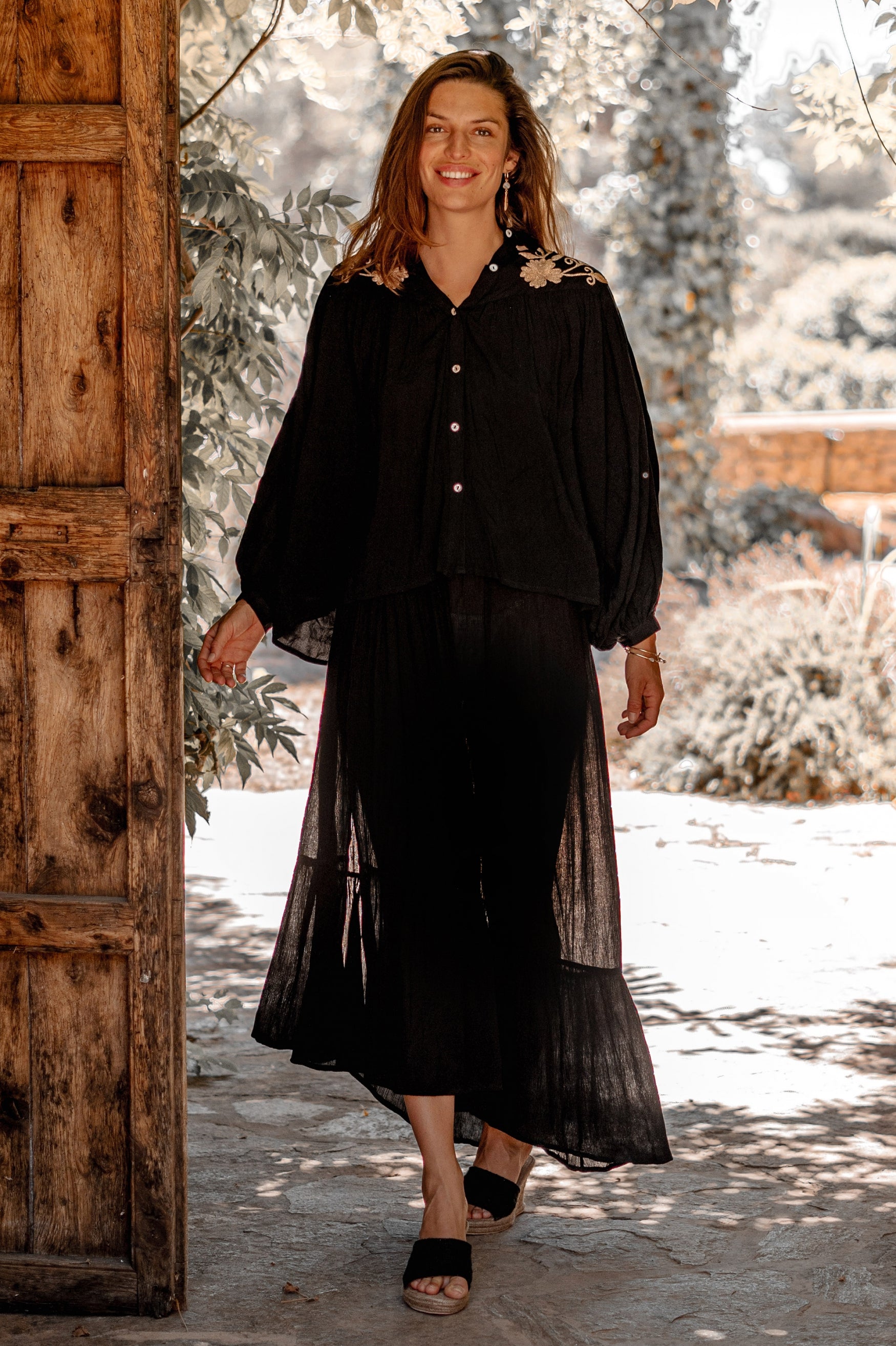 Bohemian rok in black van ibzmode, Brands of Ibiza