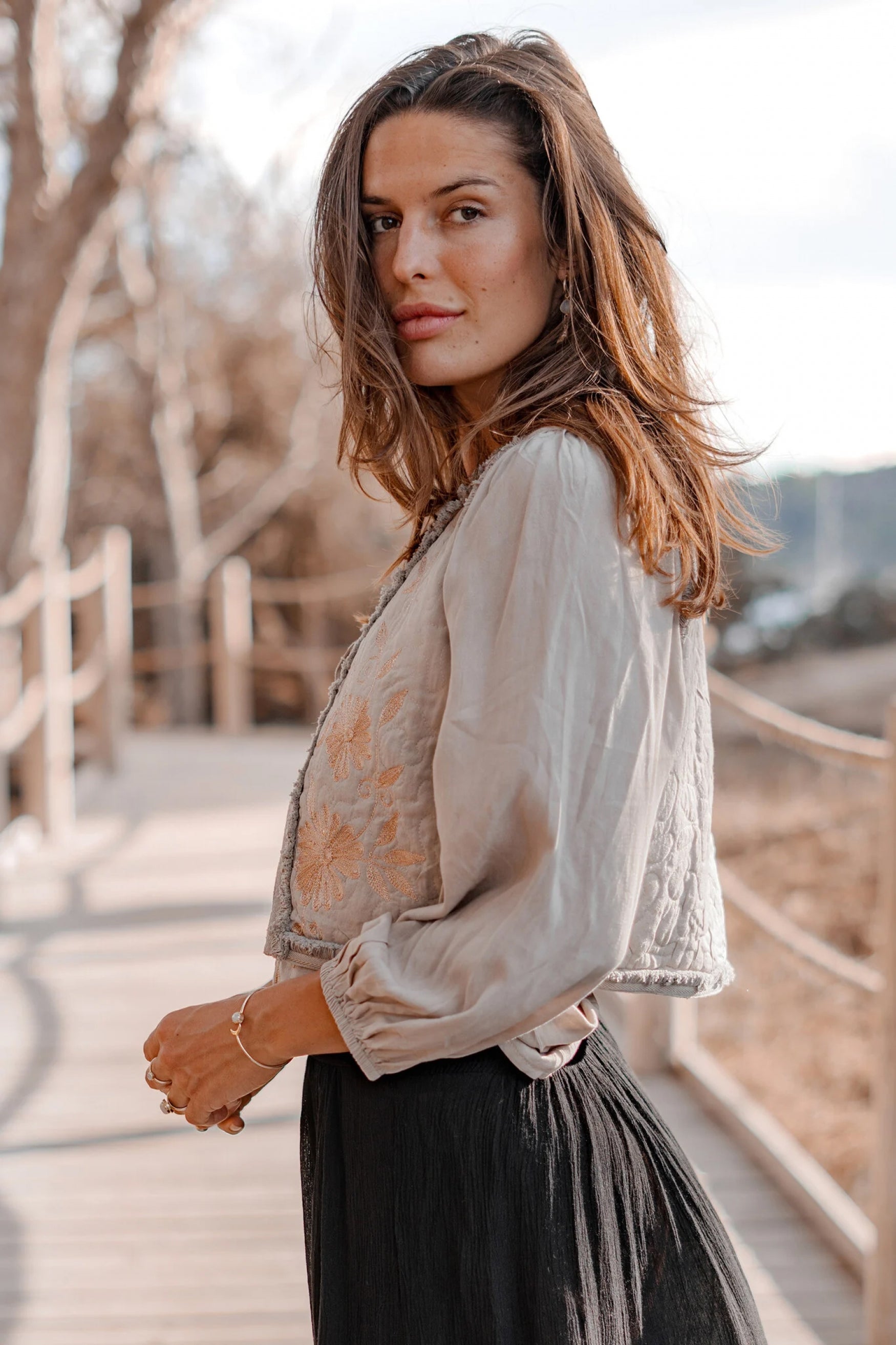 Bohemian item in light taupe van ibzmode, Brands of Ibiza