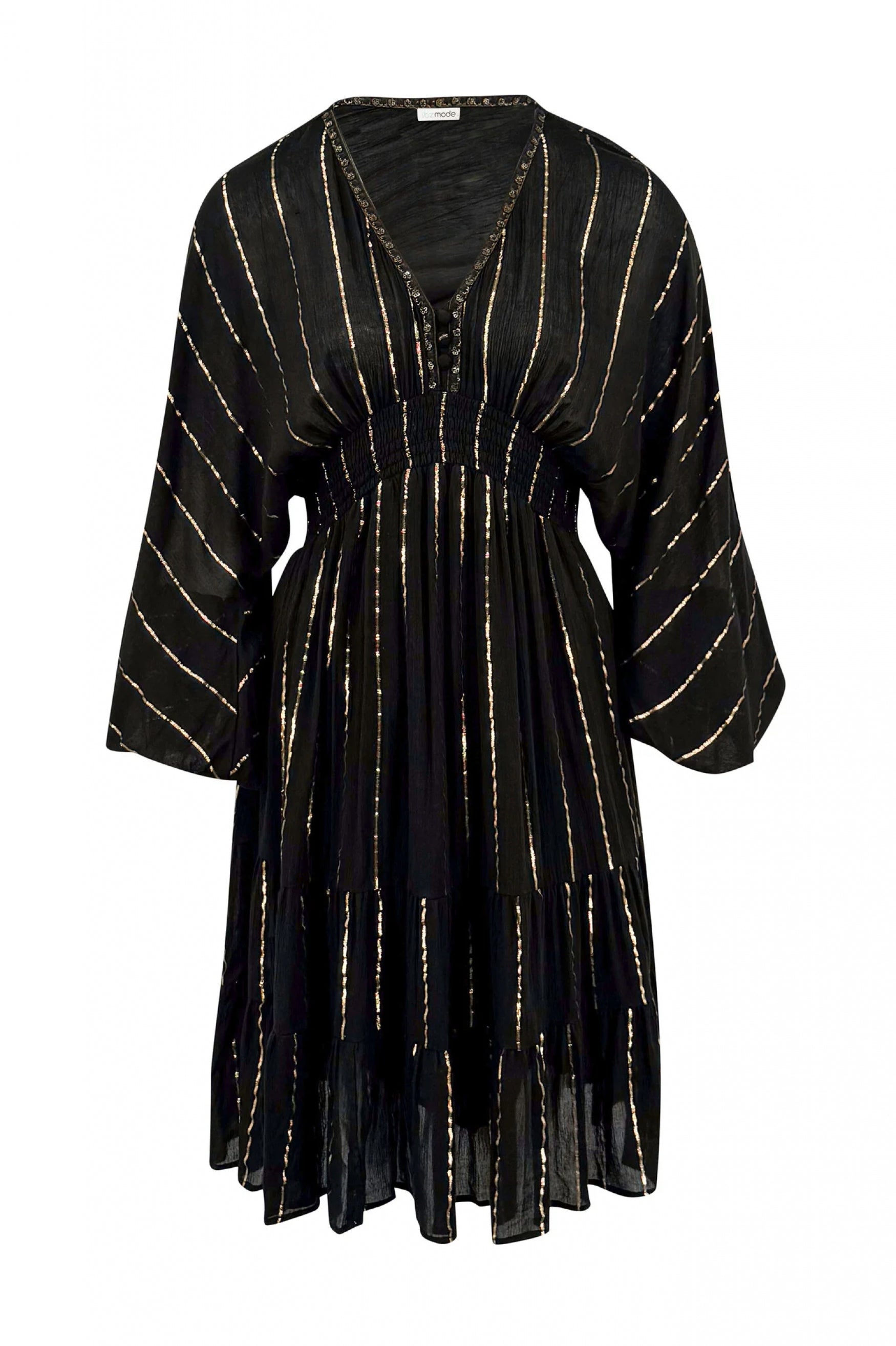 Bohemian jurk in black van ibzmode, Brands of Ibiza