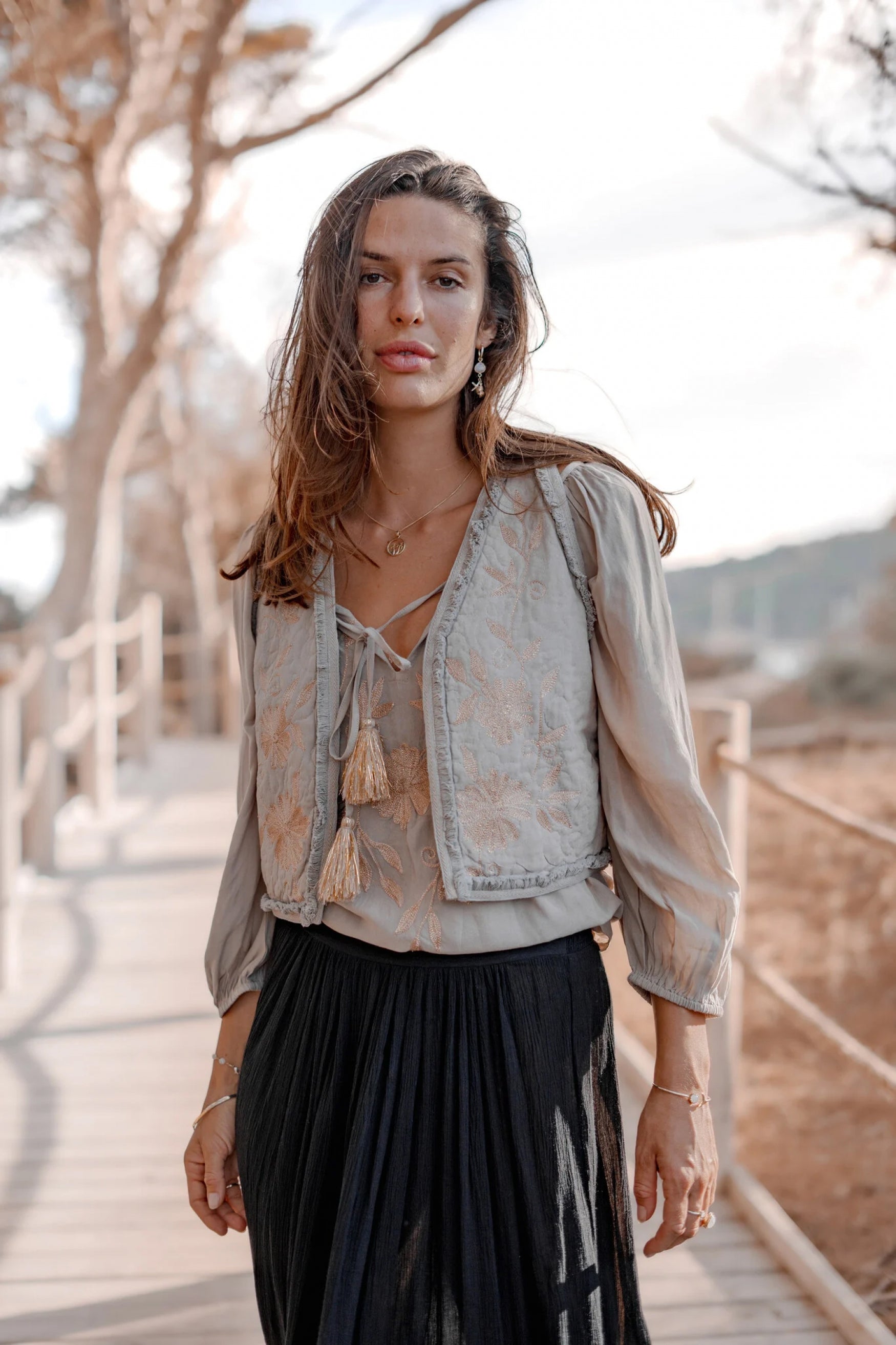 Bohemian item in light taupe van ibzmode, Brands of Ibiza