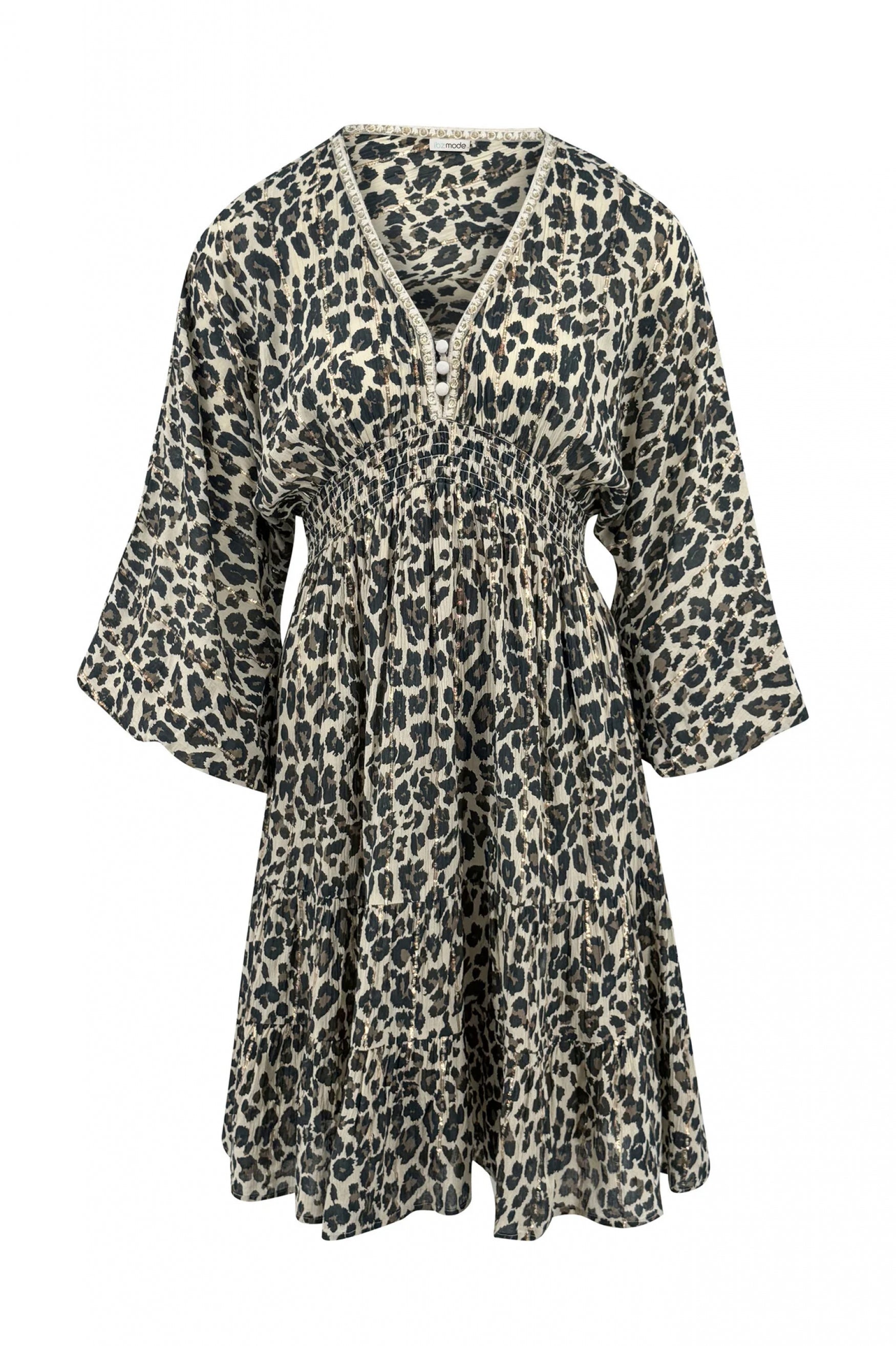 Bohemian jurk in light ecru van ibzmode, Brands of Ibiza