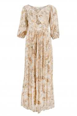 Bohemian jurk in sand van ibzmode, Brands of Ibiza