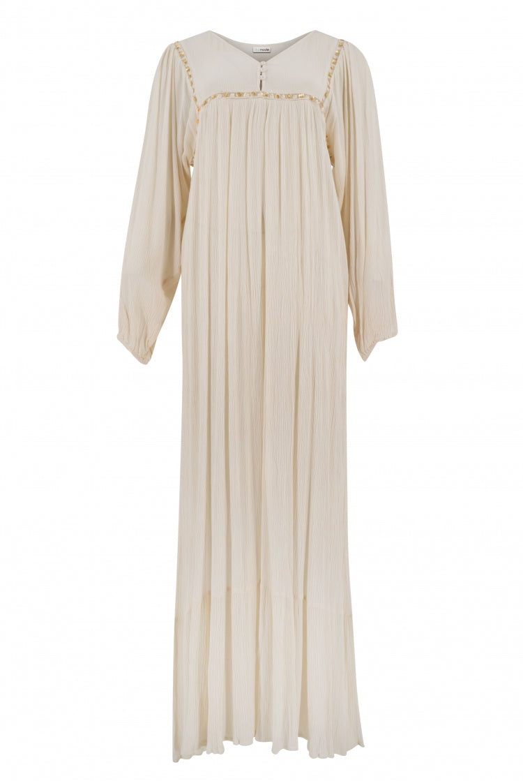 Bohemian jurk in ivory van ibzmode, Brands of Ibiza