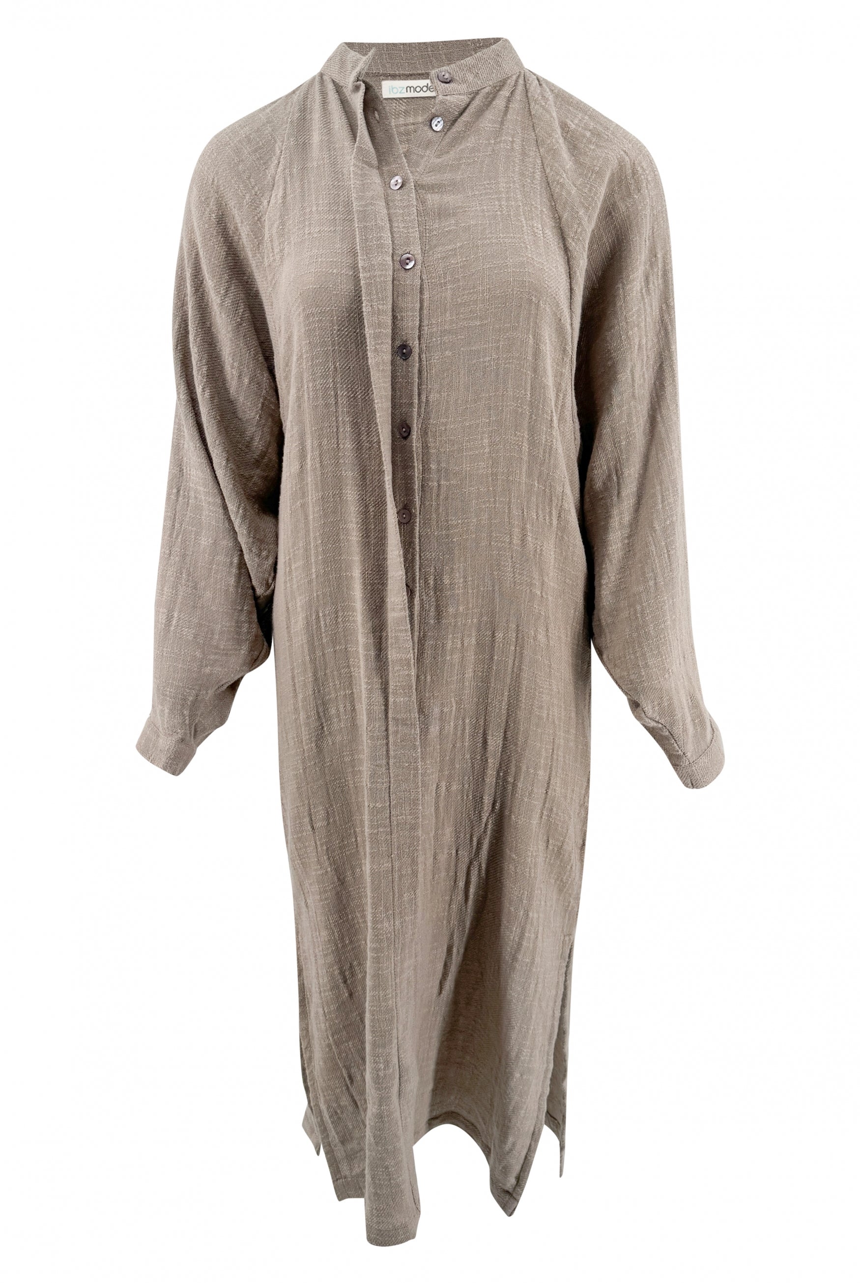 Vestido bohemio en topo claro de ibzmode, Marcas de Ibiza