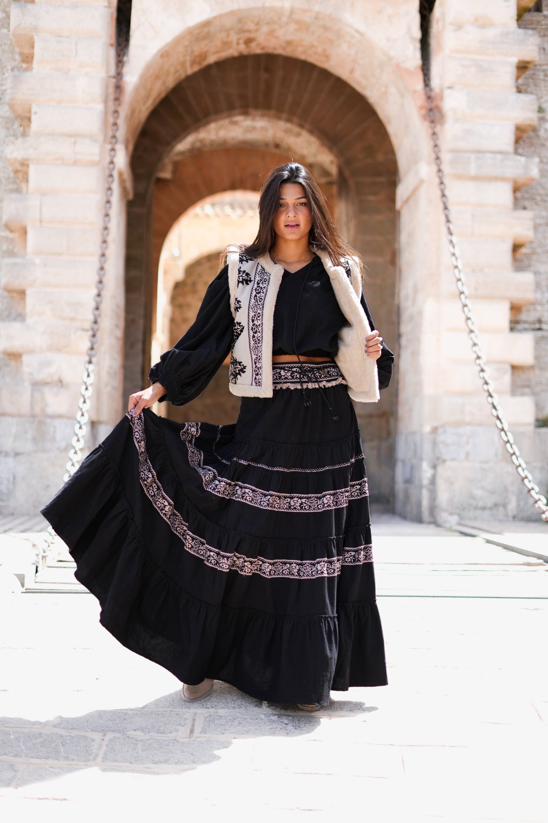 Bohemian item in light taupe van ibzmode, Brands of Ibiza