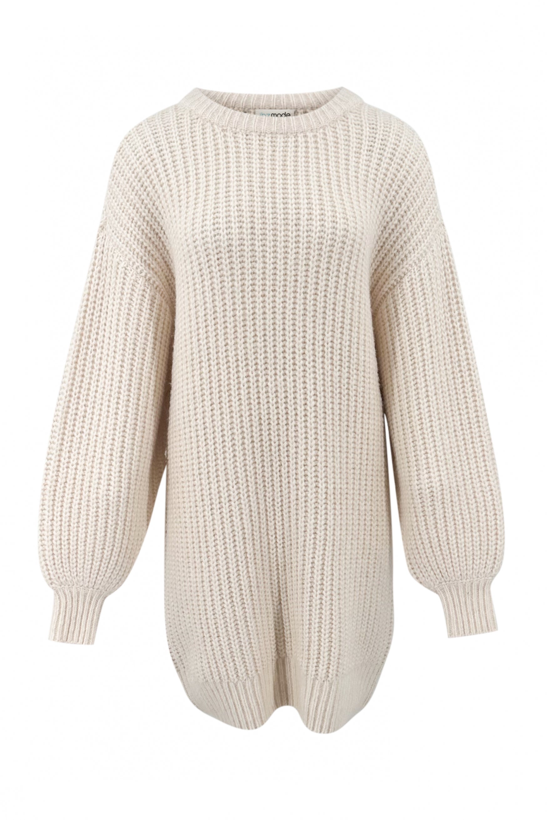 Bohemian jurk in ecru van ibzmode, Brands of Ibiza