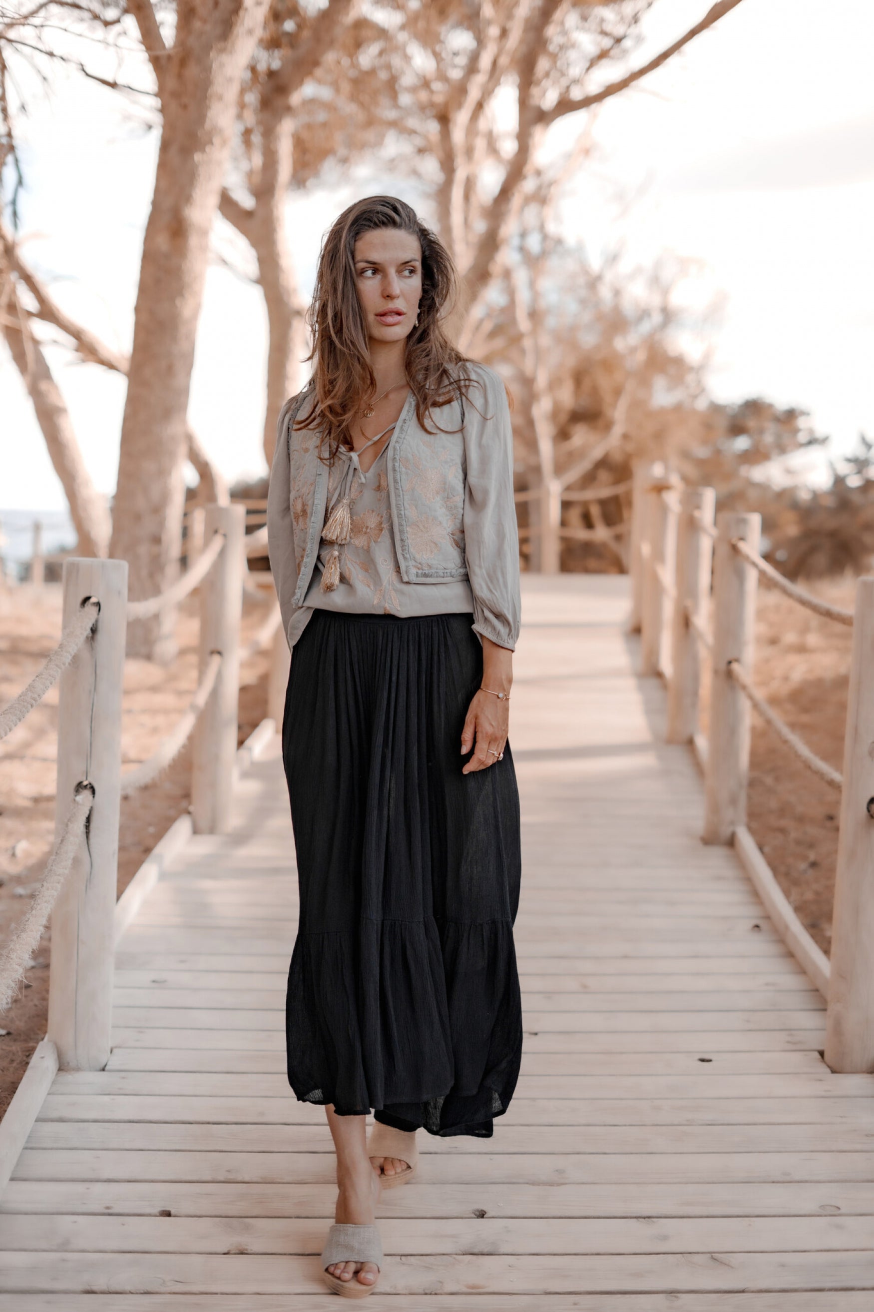 Bohemian item in light taupe van ibzmode, Brands of Ibiza