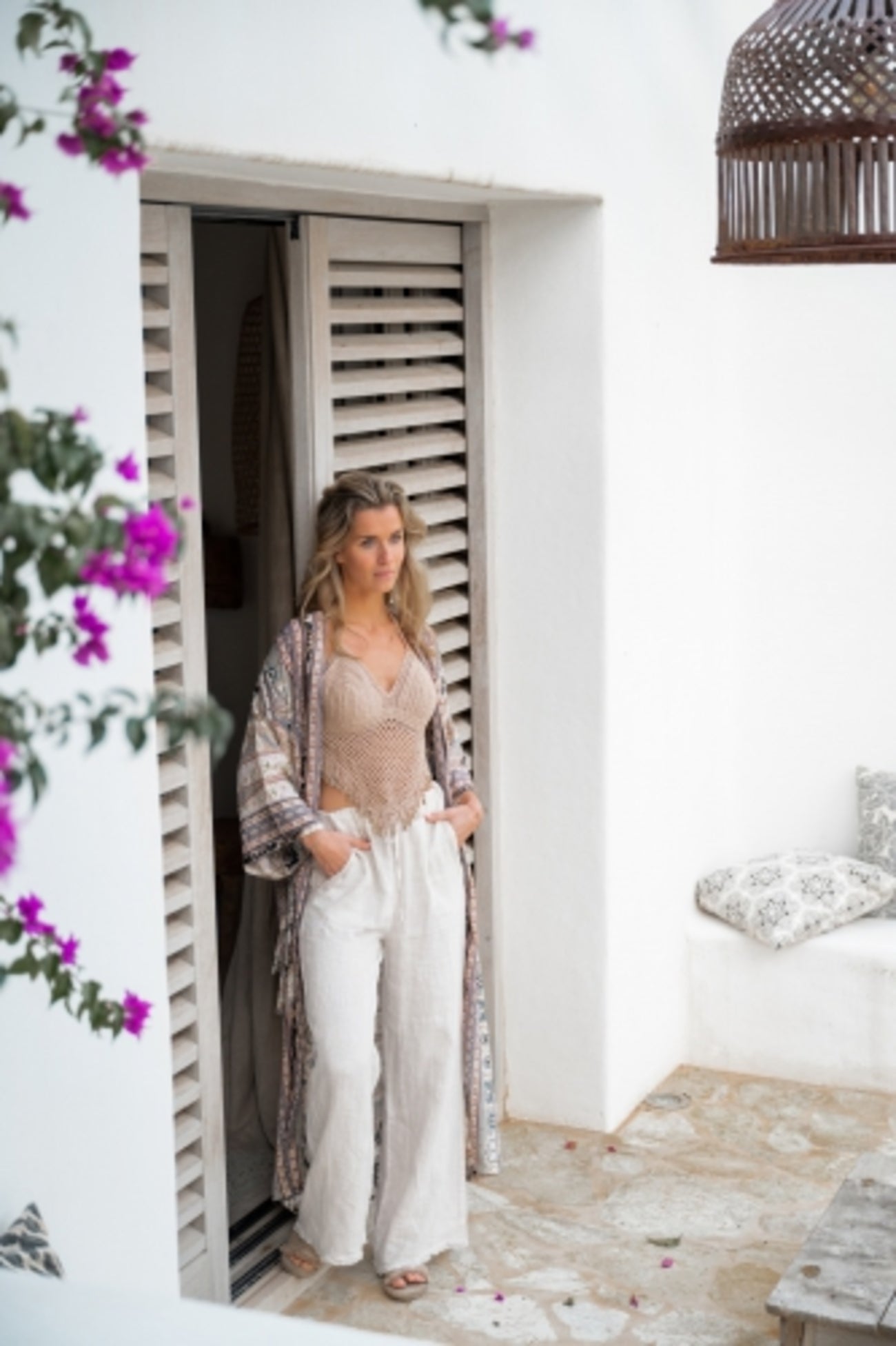 Bohemian item in white van ibzmode, Brands of Ibiza