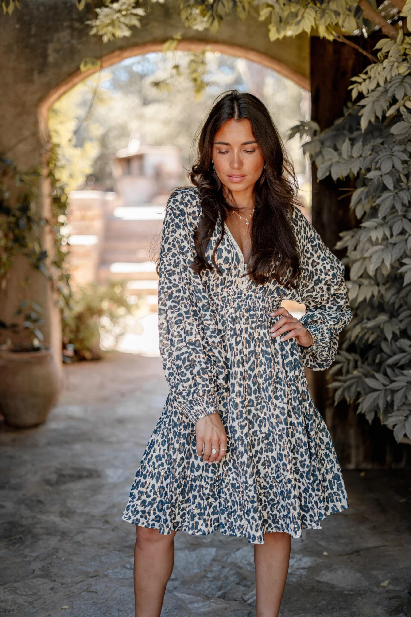 Bohemian jurk in light ecru van ibzmode, Brands of Ibiza