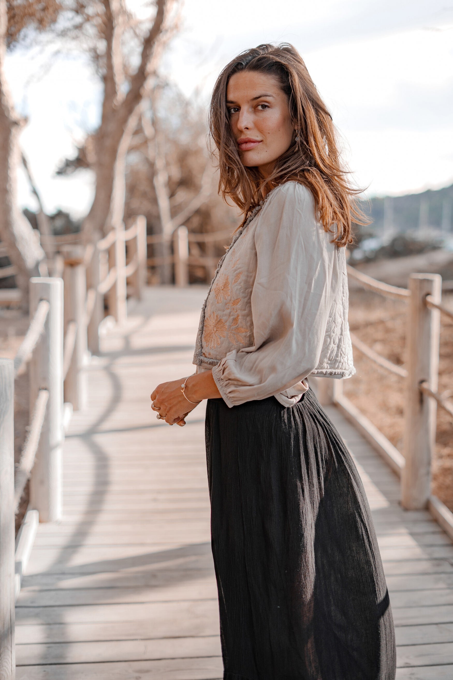 Bohemian item in light taupe van ibzmode, Brands of Ibiza