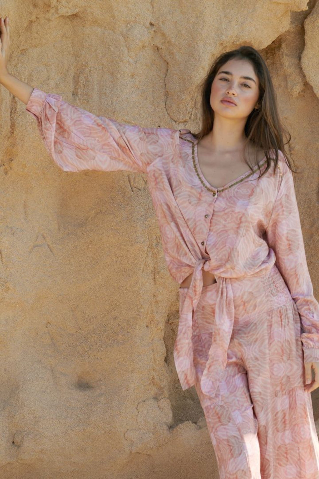 Bohemian blouse in print van Isla Ibiza, Brands of Ibiza