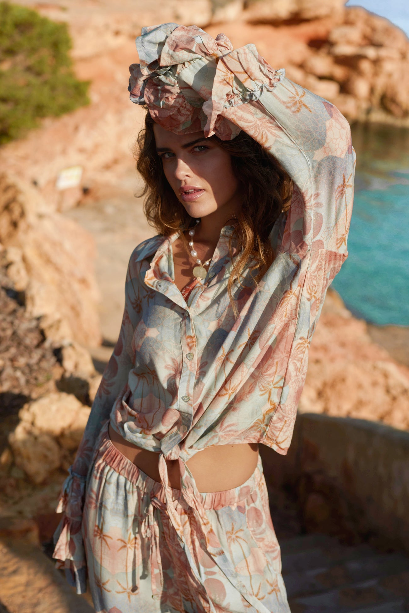 Bohemian blouse in print van Isla Ibiza, Brands of Ibiza
