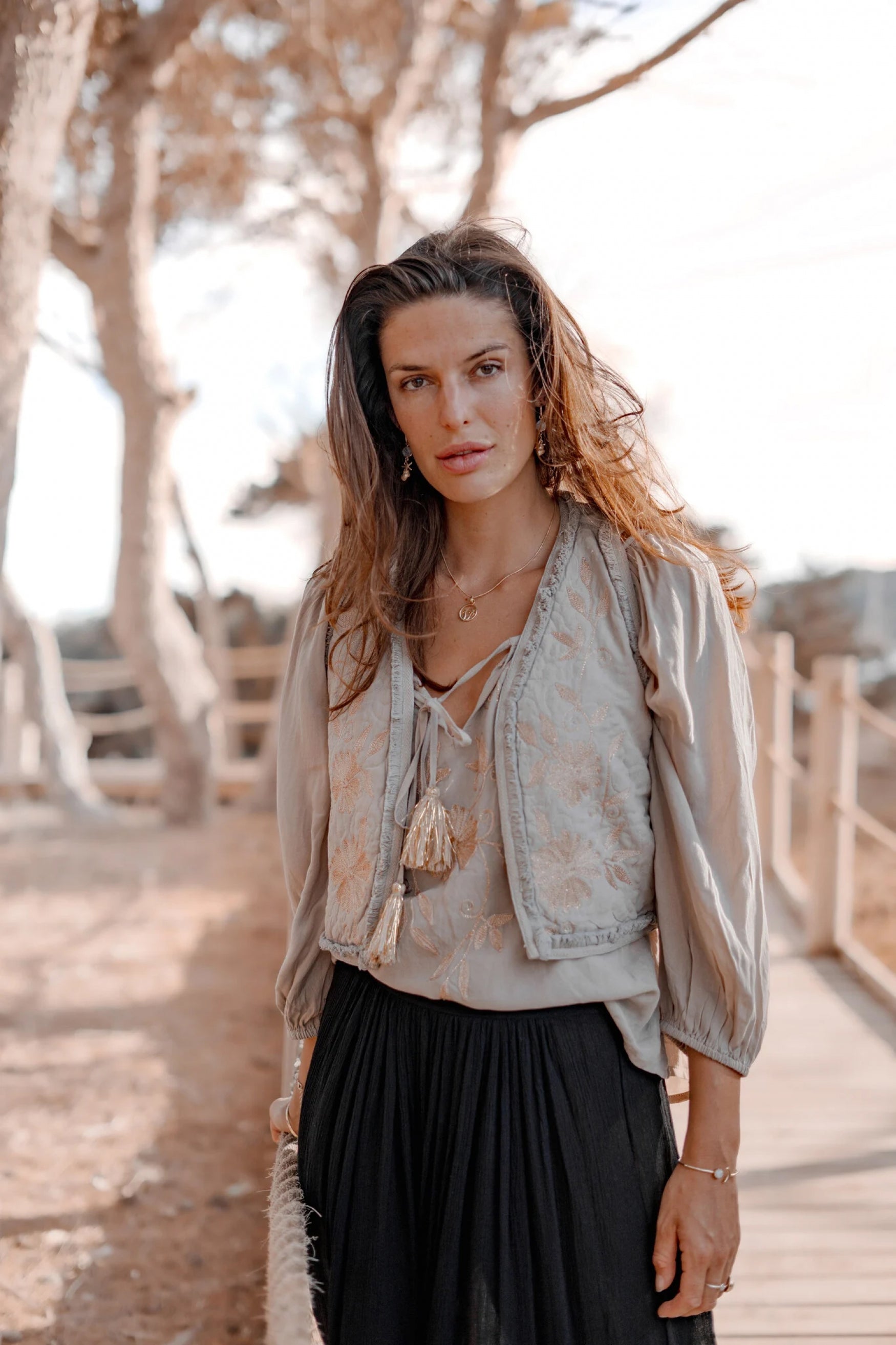 Bohemian item in light taupe van ibzmode, Brands of Ibiza