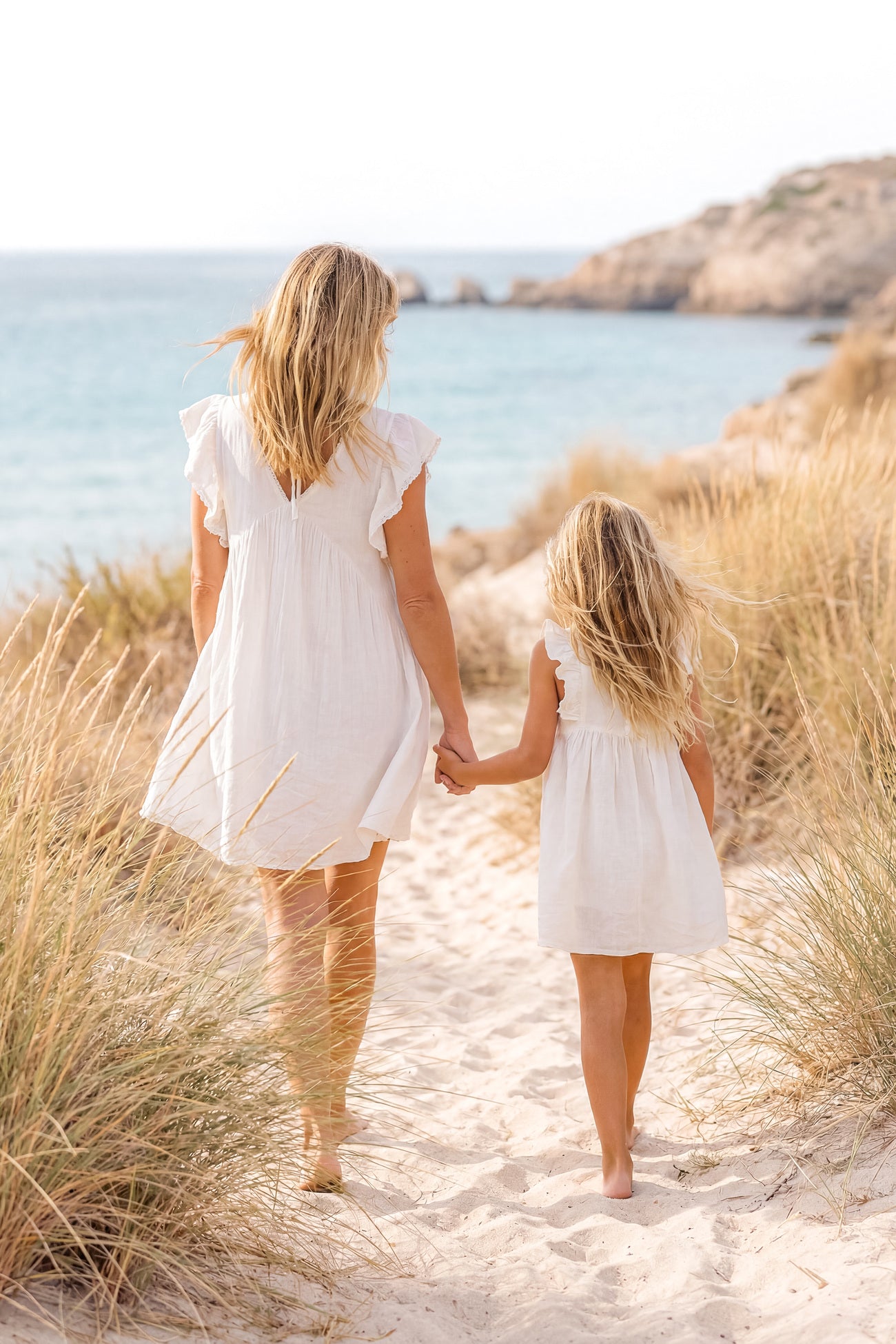 Ibzmode Kids Dress Luni Ivory bohemian girls dress