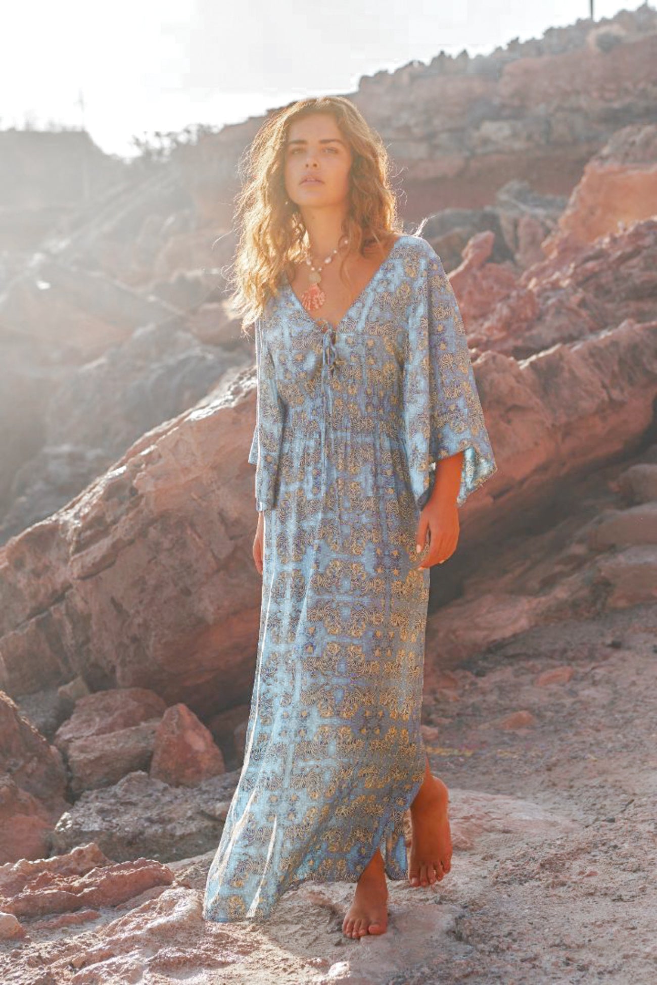 Bohemian jurk in print van Isla Ibiza, Brands of Ibiza