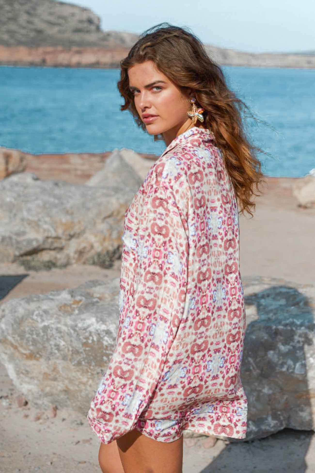 Bohemian printed blouse by Isla Ibiza, Brands of Ibiza