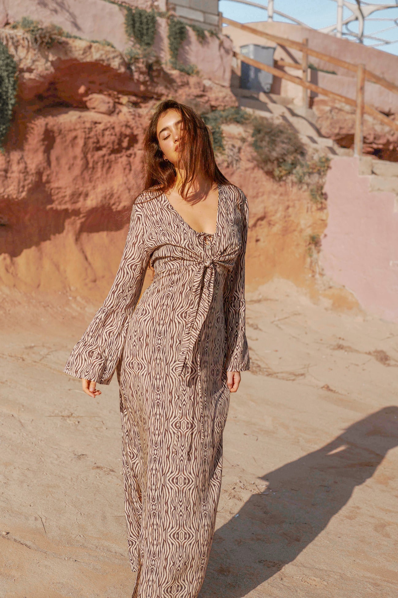 Bohemian blouse in print van Isla Ibiza, Brands of Ibiza