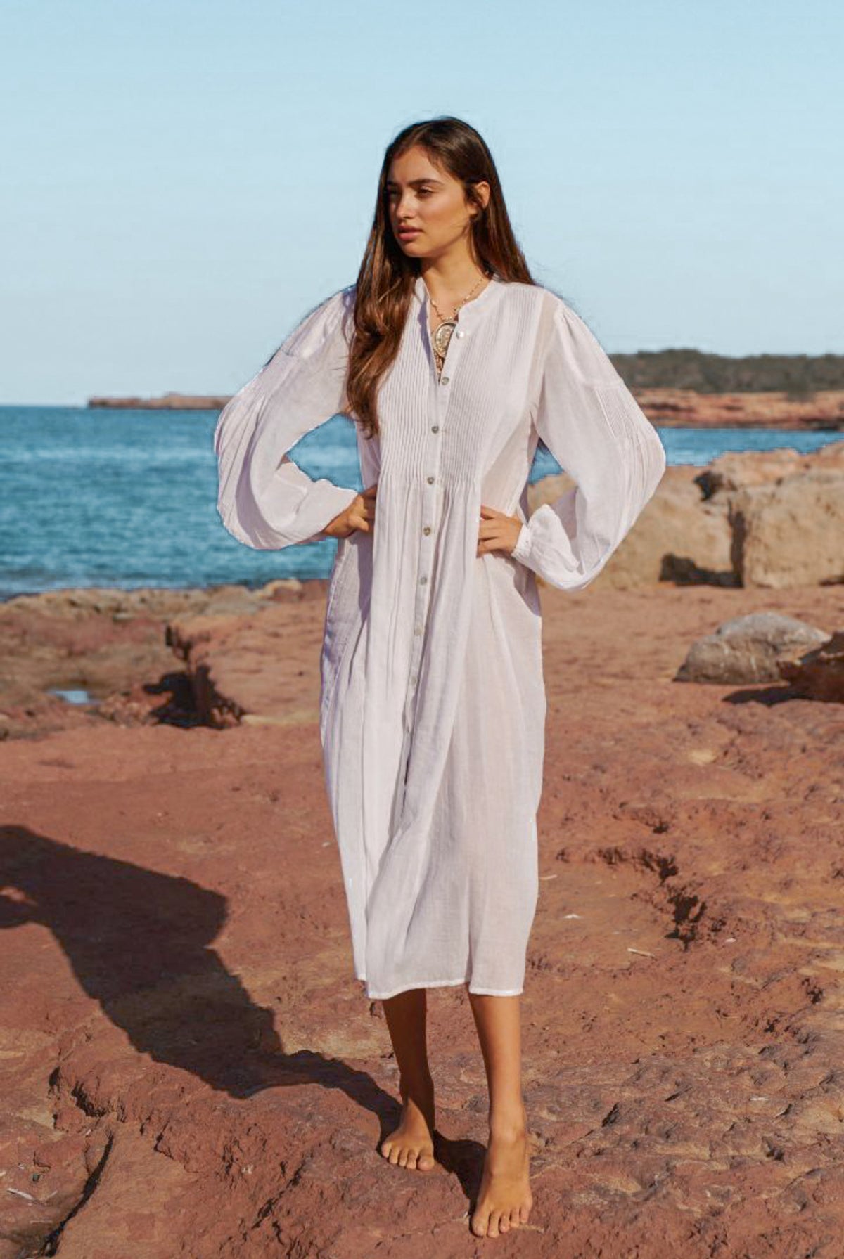 Blouse bohème blanche d'Isla Ibiza, Brands of Ibiza
