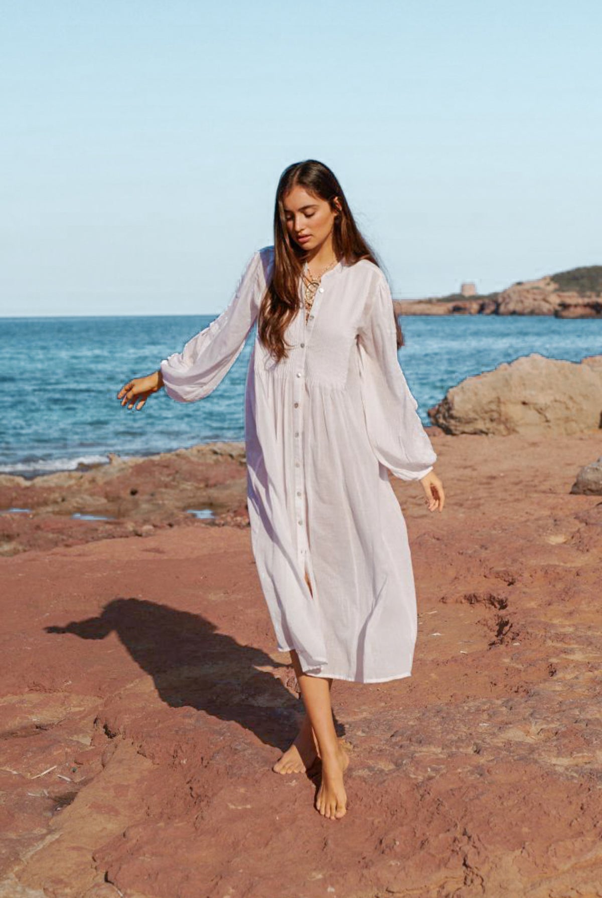 Blouse bohème blanche d'Isla Ibiza, Brands of Ibiza