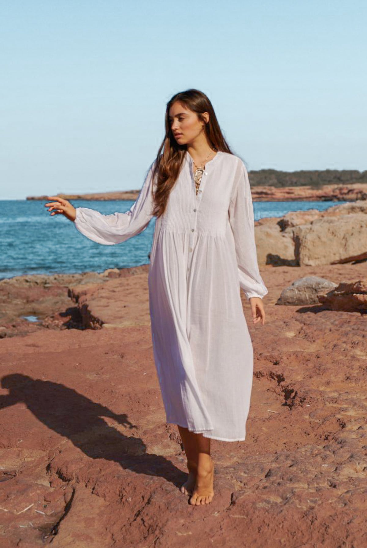Blouse bohème blanche d'Isla Ibiza, Brands of Ibiza