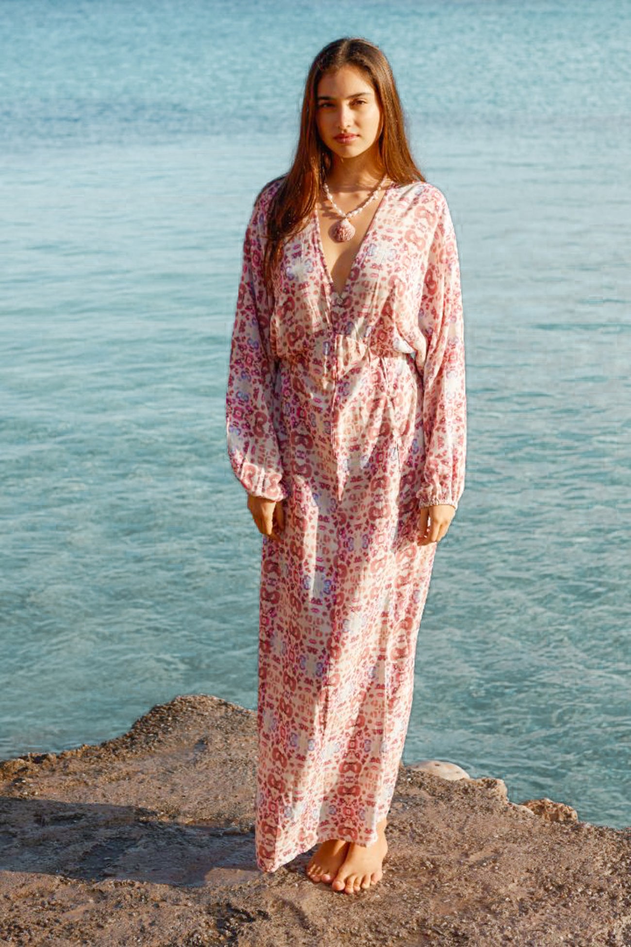 Bohemian jurk in print van Isla Ibiza, Brands of Ibiza