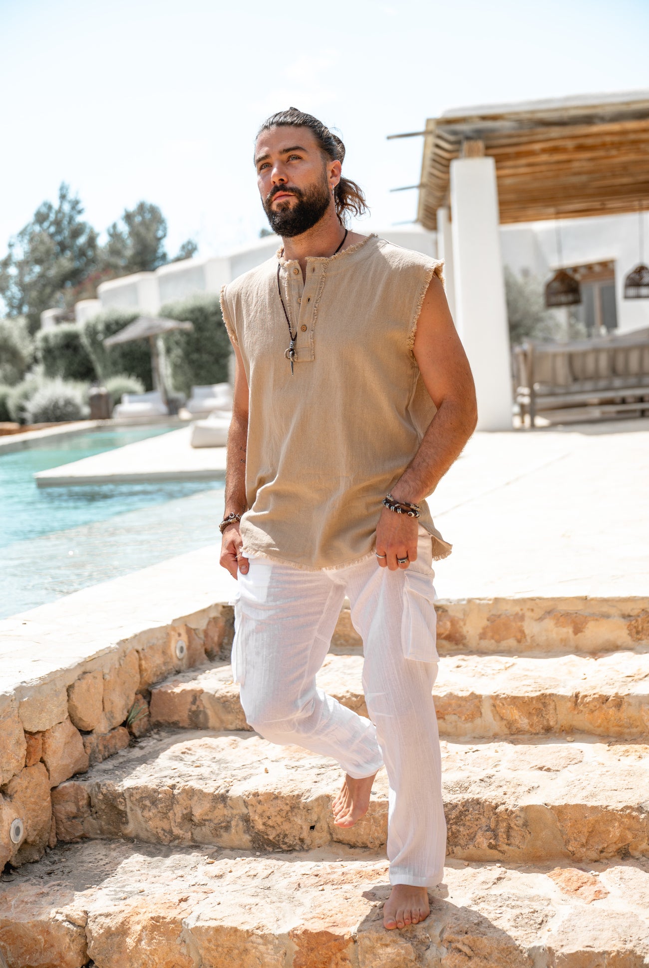 Top bohemio en color arena de ibzmode, Brands of Ibiza