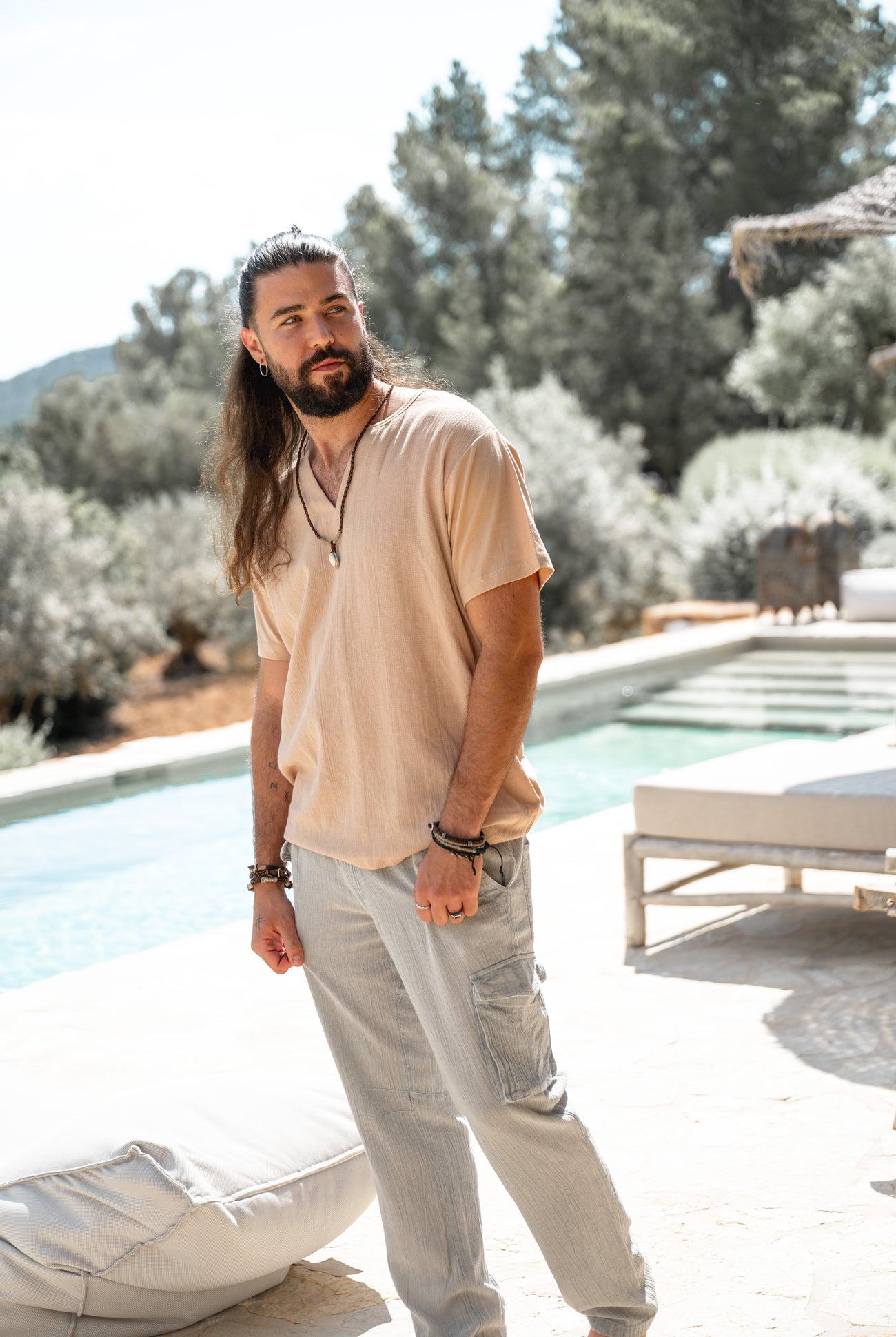 Bohemian broek in light blue van ibzmode, Brands of Ibiza