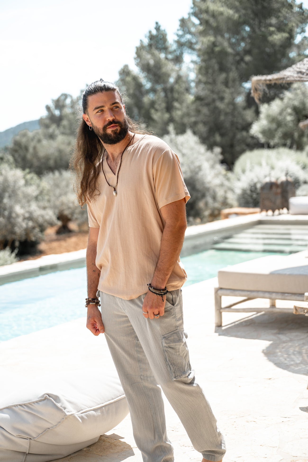 Bohemian broek in light blue van ibzmode, Brands of Ibiza