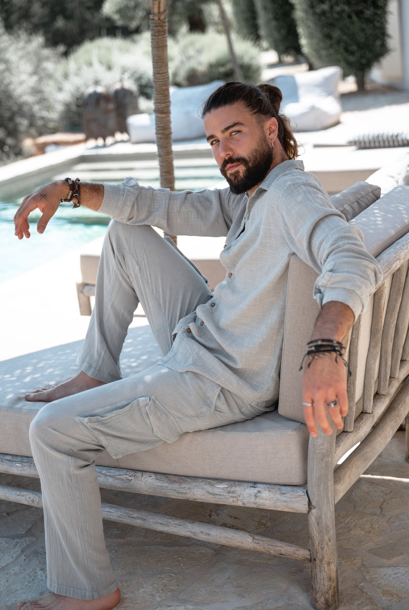 Bohemian broek in light blue van ibzmode, Brands of Ibiza