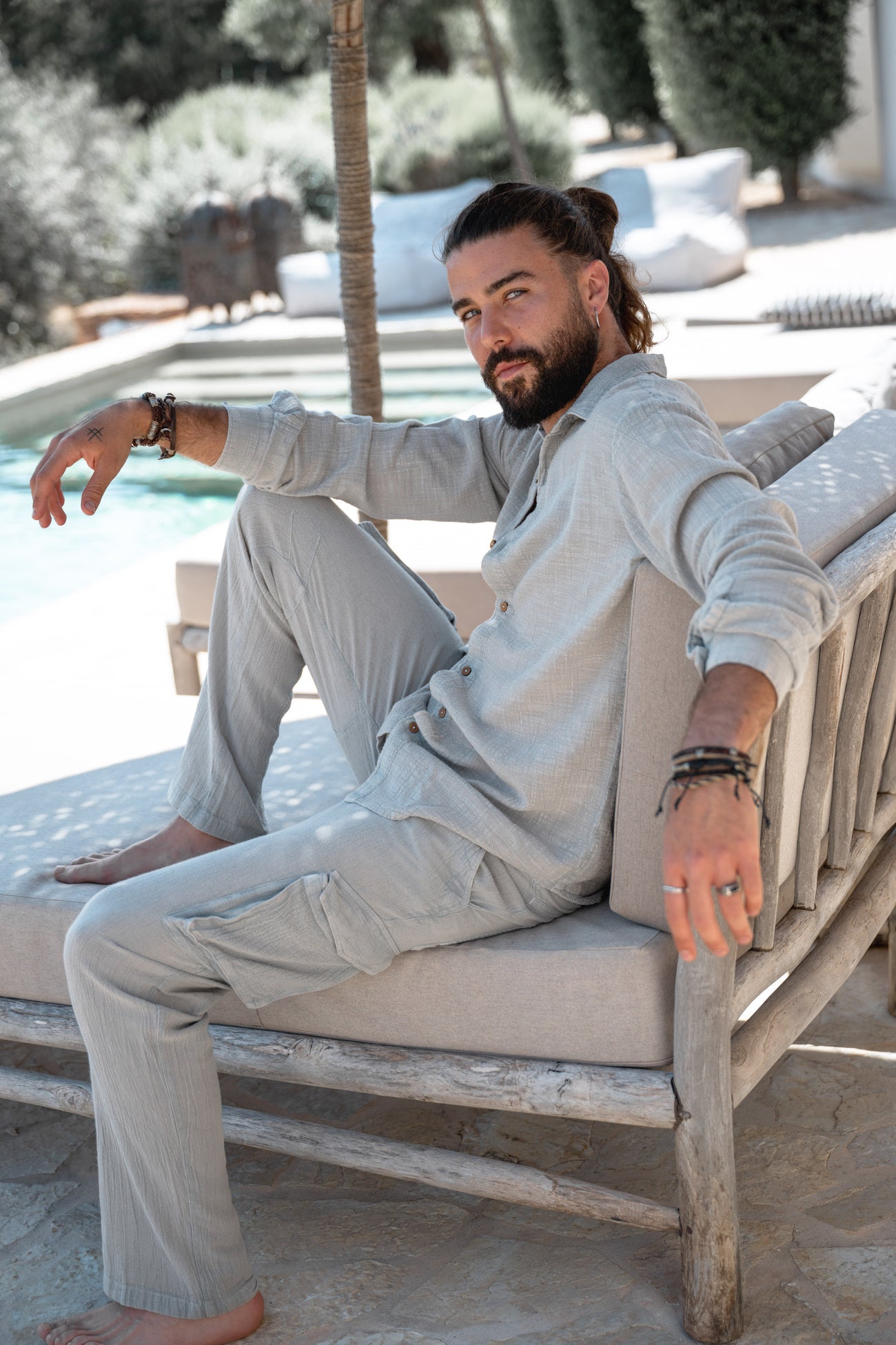 Bohemian broek in light blue van ibzmode, Brands of Ibiza