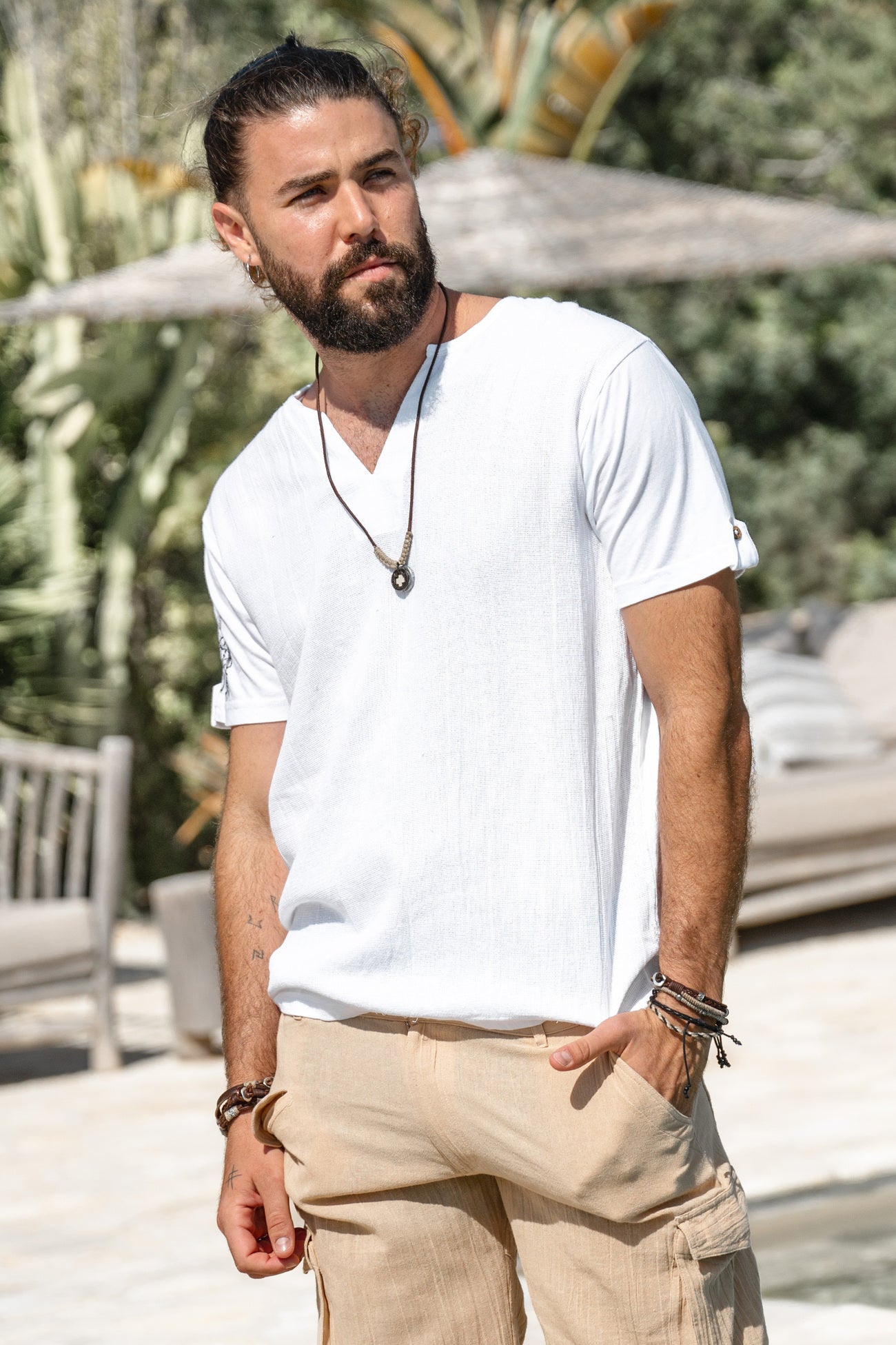 Bohemian item in white van ibzmode, Brands of Ibiza