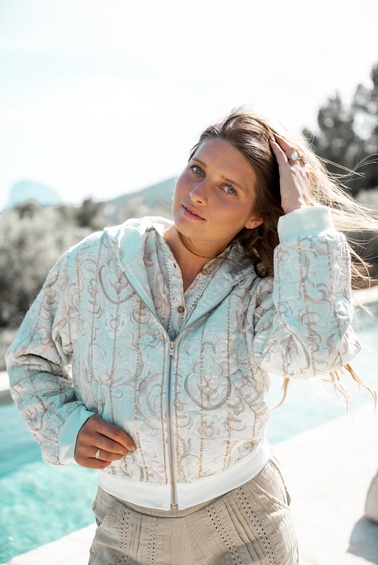 Bohemian item in pale blue van ibzmode, Brands of Ibiza