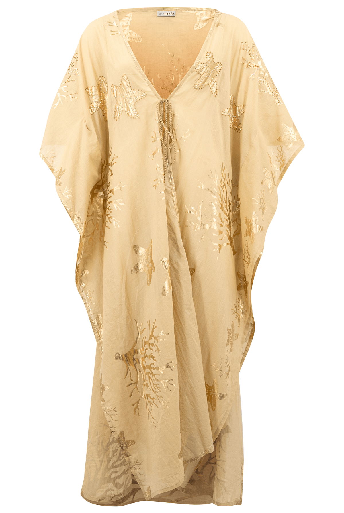 Bohemian kimono in sand van ibzmode, Brands of Ibiza