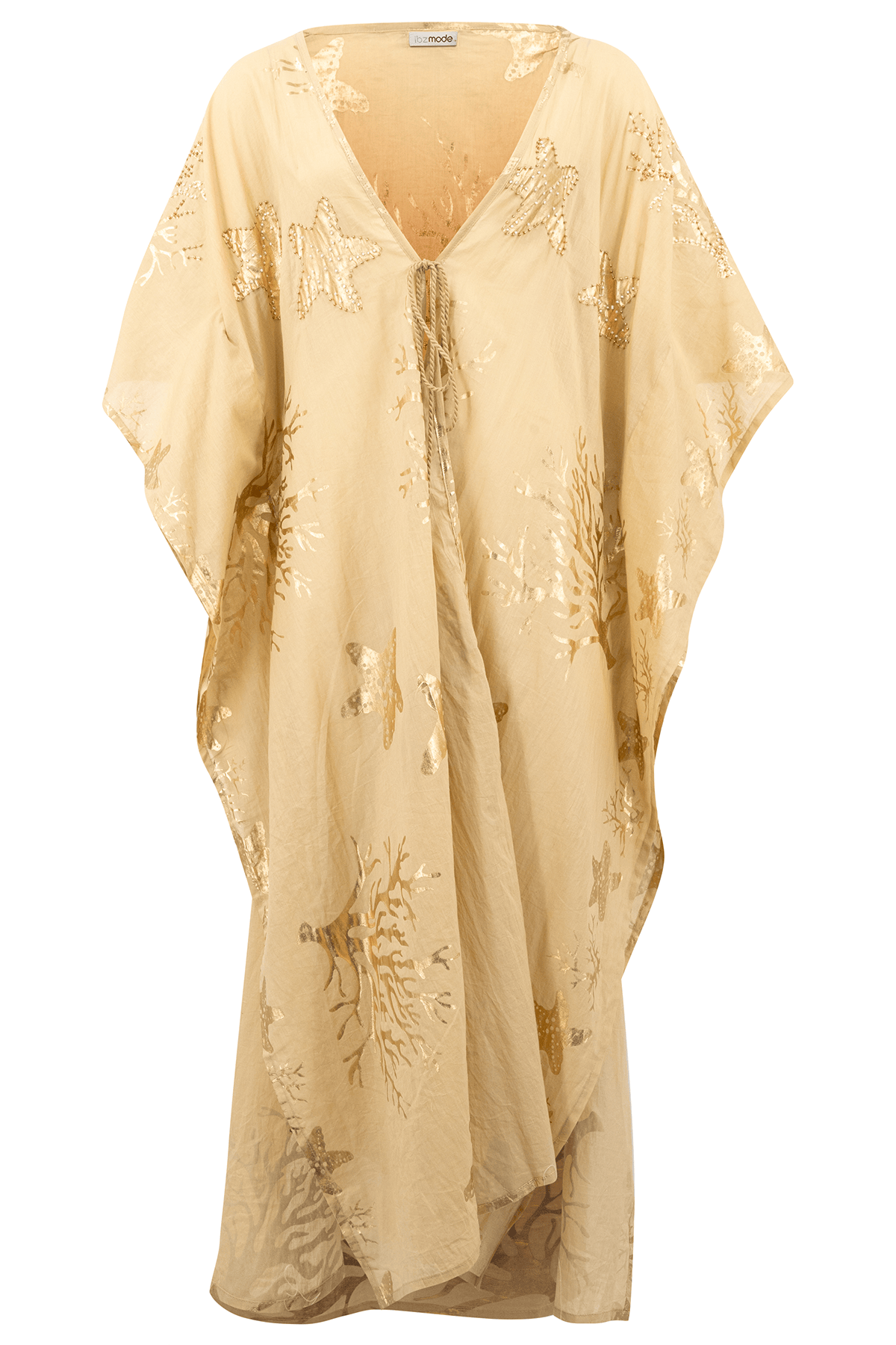 Bohemian kimono in sand van ibzmode, Brands of Ibiza