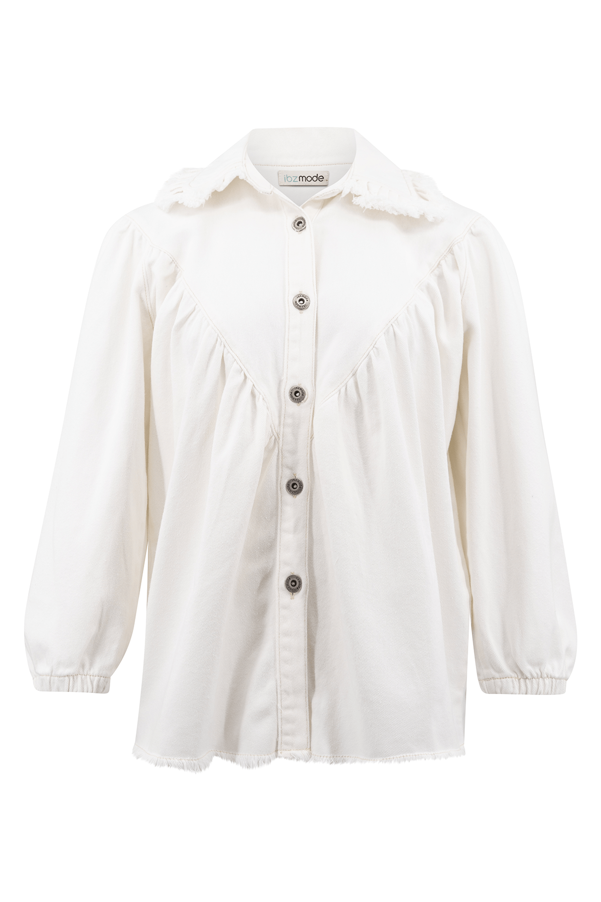 Bohemian blouse in off white van ibzmode, Brands of Ibiza