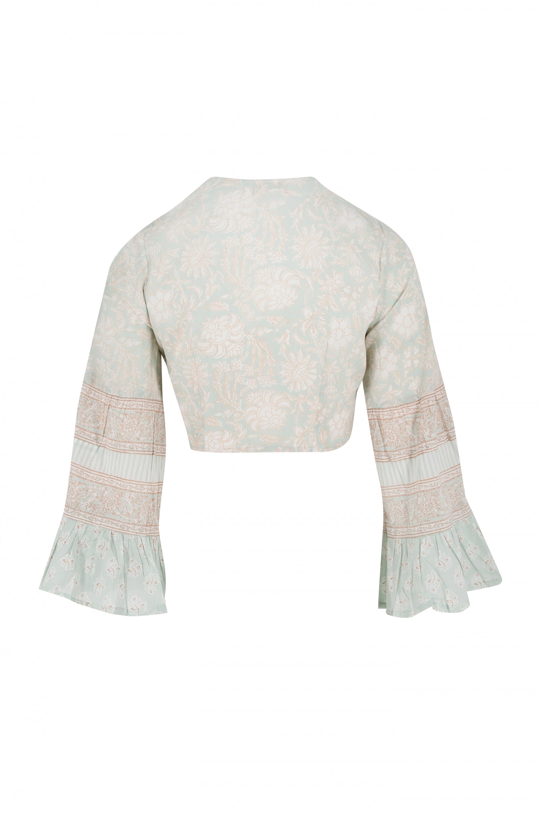 Bohemian top in mint van ibzmode, Brands of Ibiza