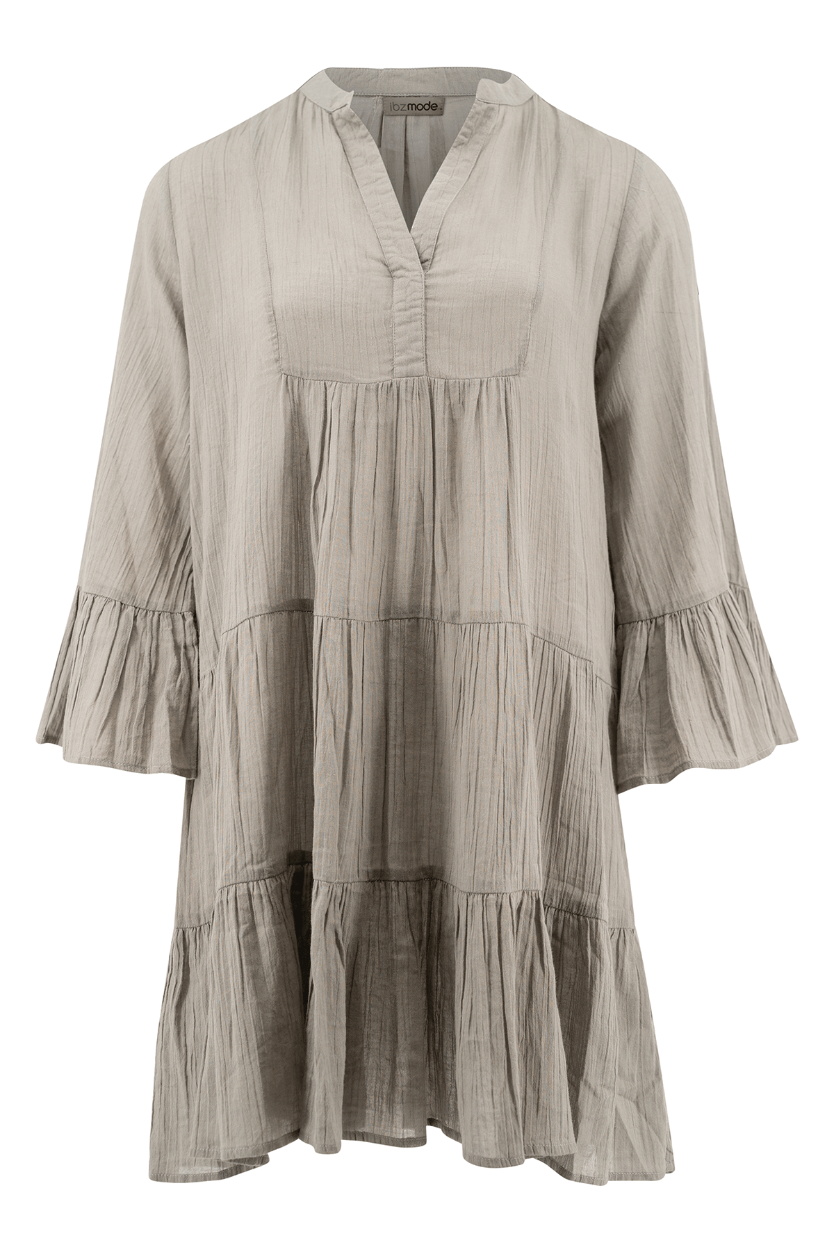 Bohemian jurk in khaki van ibzmode, Brands of Ibiza