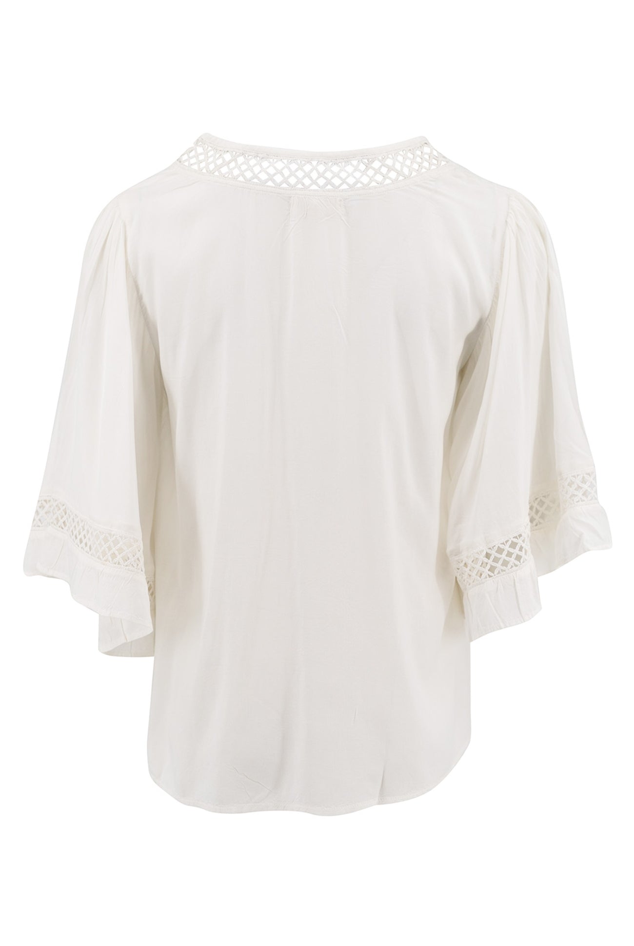 Bohemian top in ivory van ibzmode, Brands of Ibiza