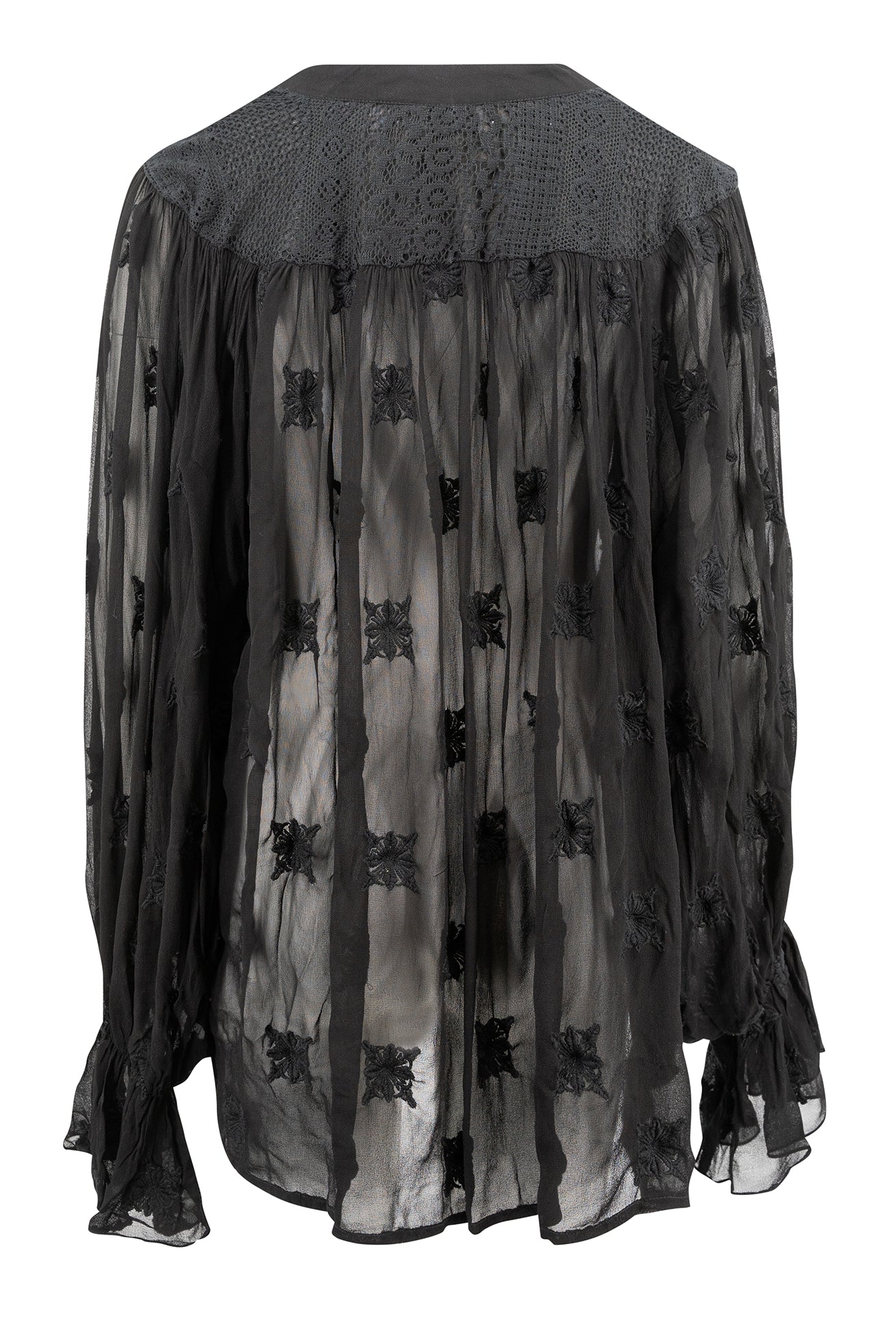 Bohemian blouse in black van ibzmode, Brands of Ibiza