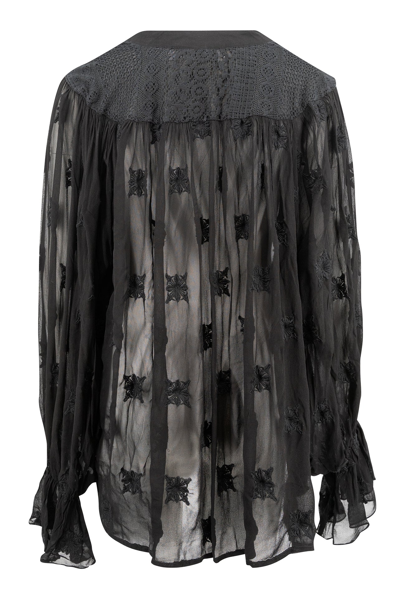Bohemian blouse in black van ibzmode, Brands of Ibiza