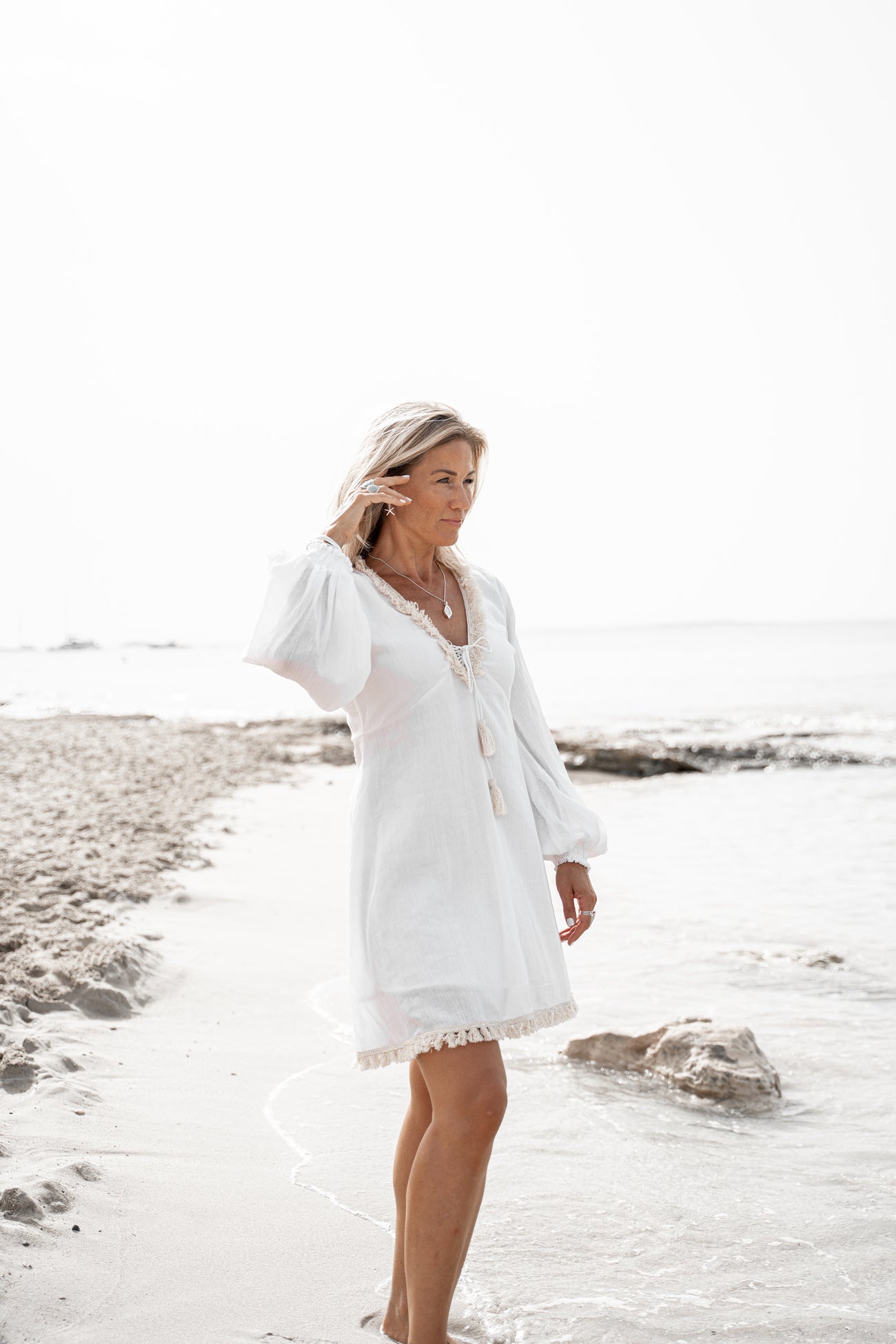 Bohemian item in white van ibzmode, Brands of Ibiza