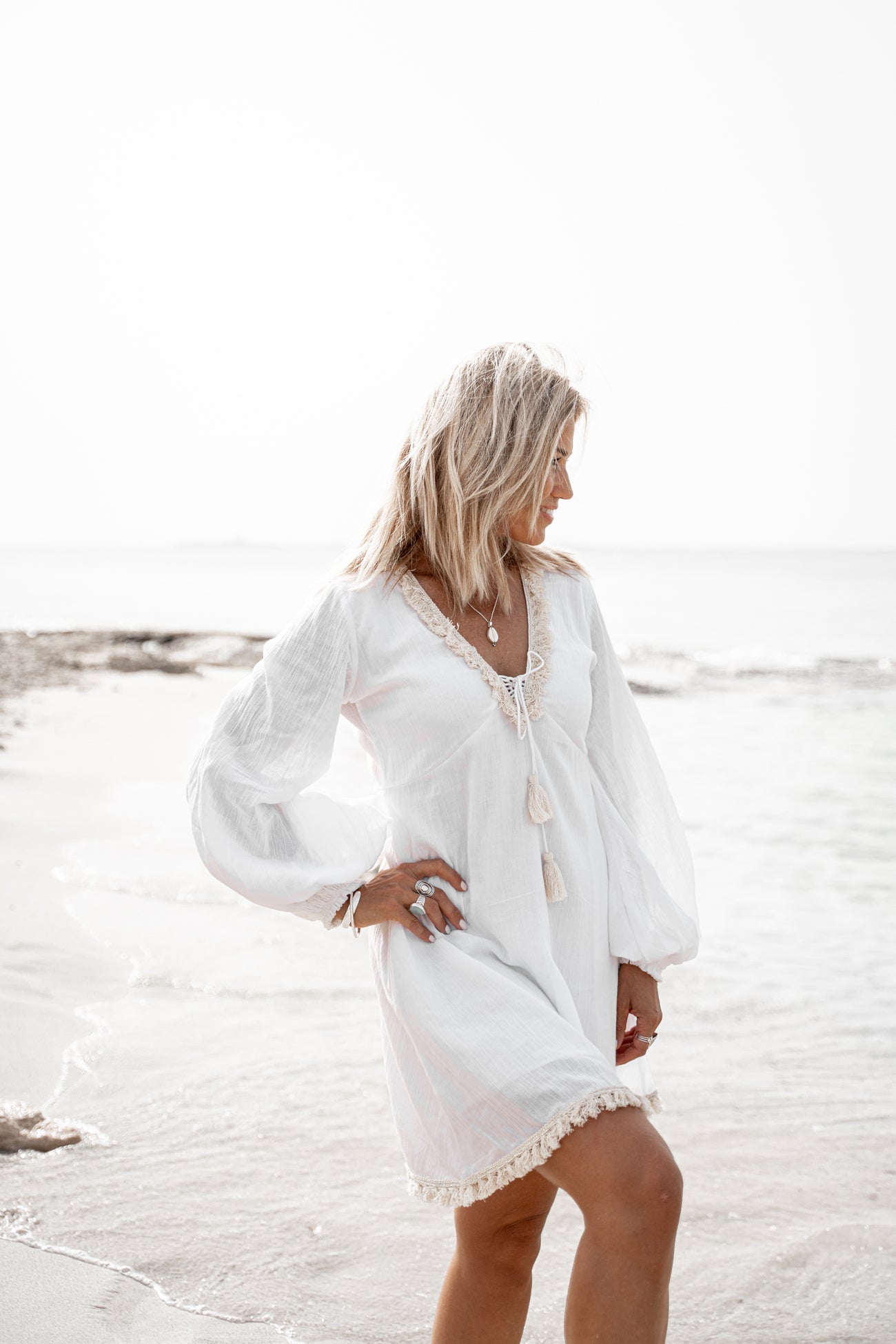 Bohemian item in white van ibzmode, Brands of Ibiza