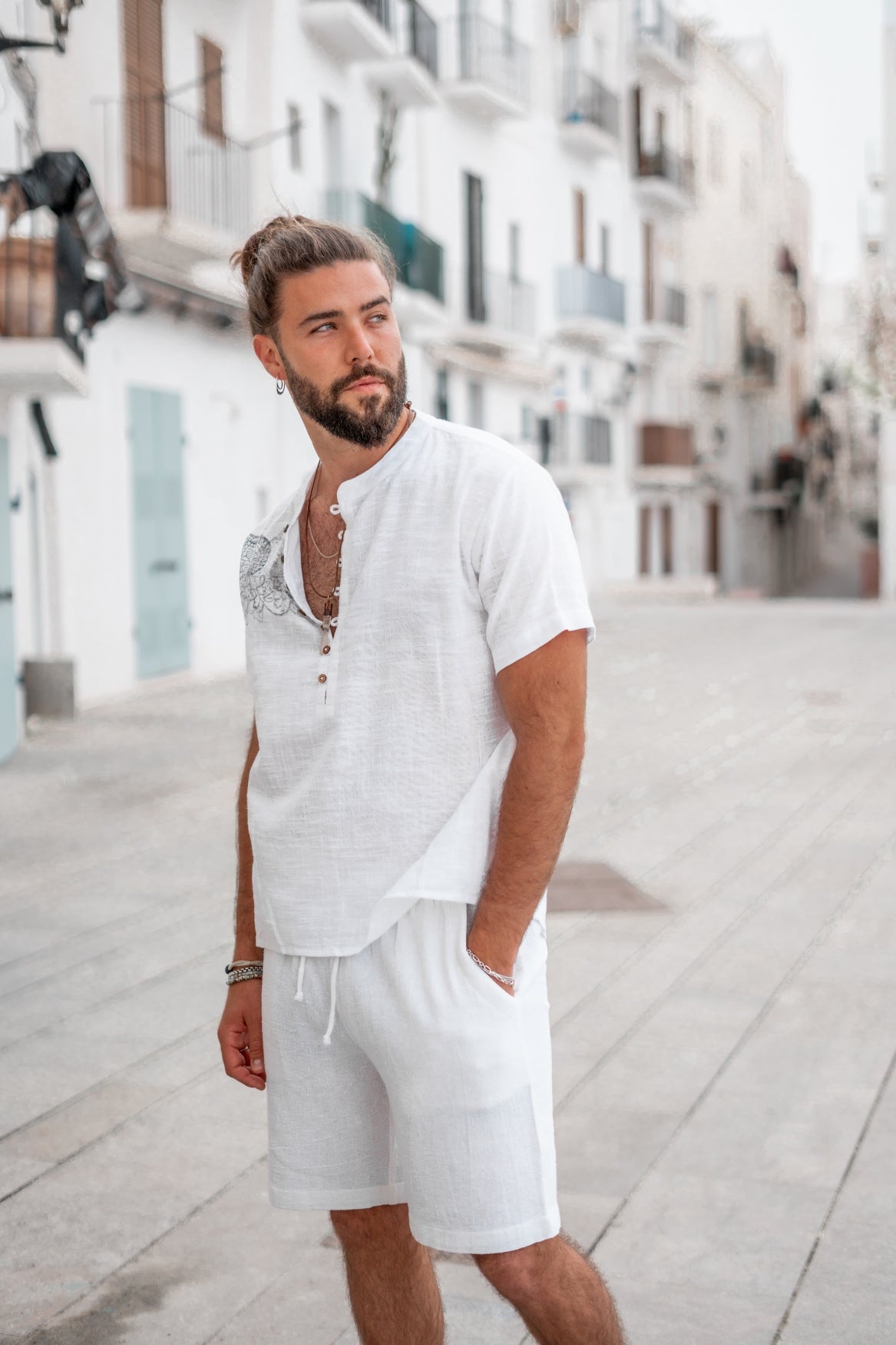 Bohemian item in white van ibzmode, Brands of Ibiza