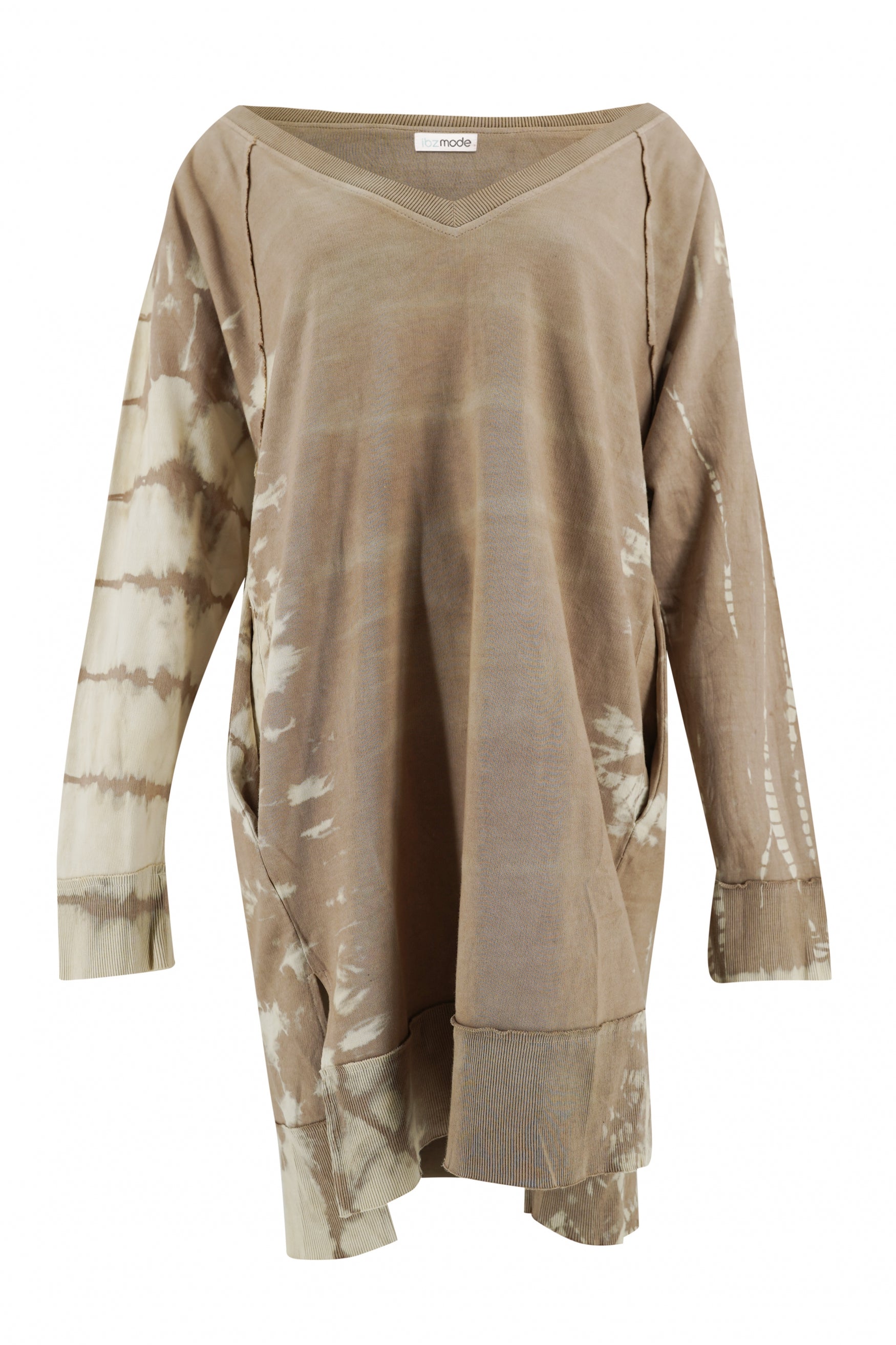 Bohemian jurk in taupe van ibzmode, Brands of Ibiza